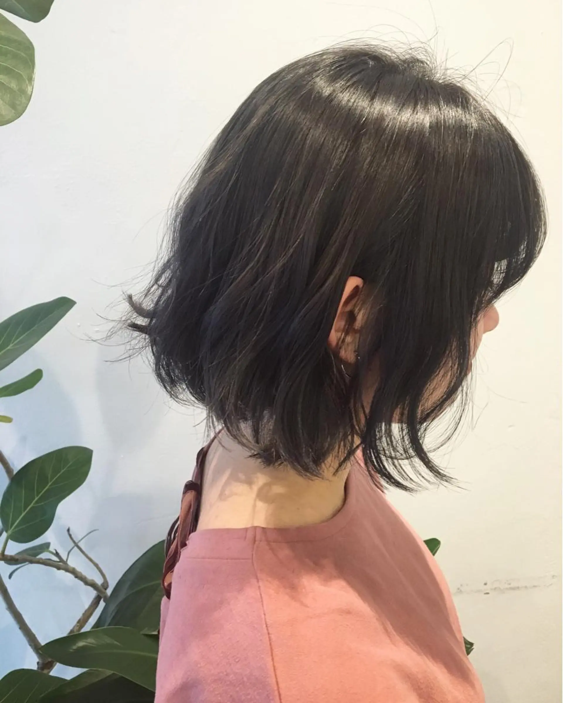 ショート カラー ヘアアレンジ ダークグレー hairsalon Athle所属・Teramura Kaoriのヘアスタイル