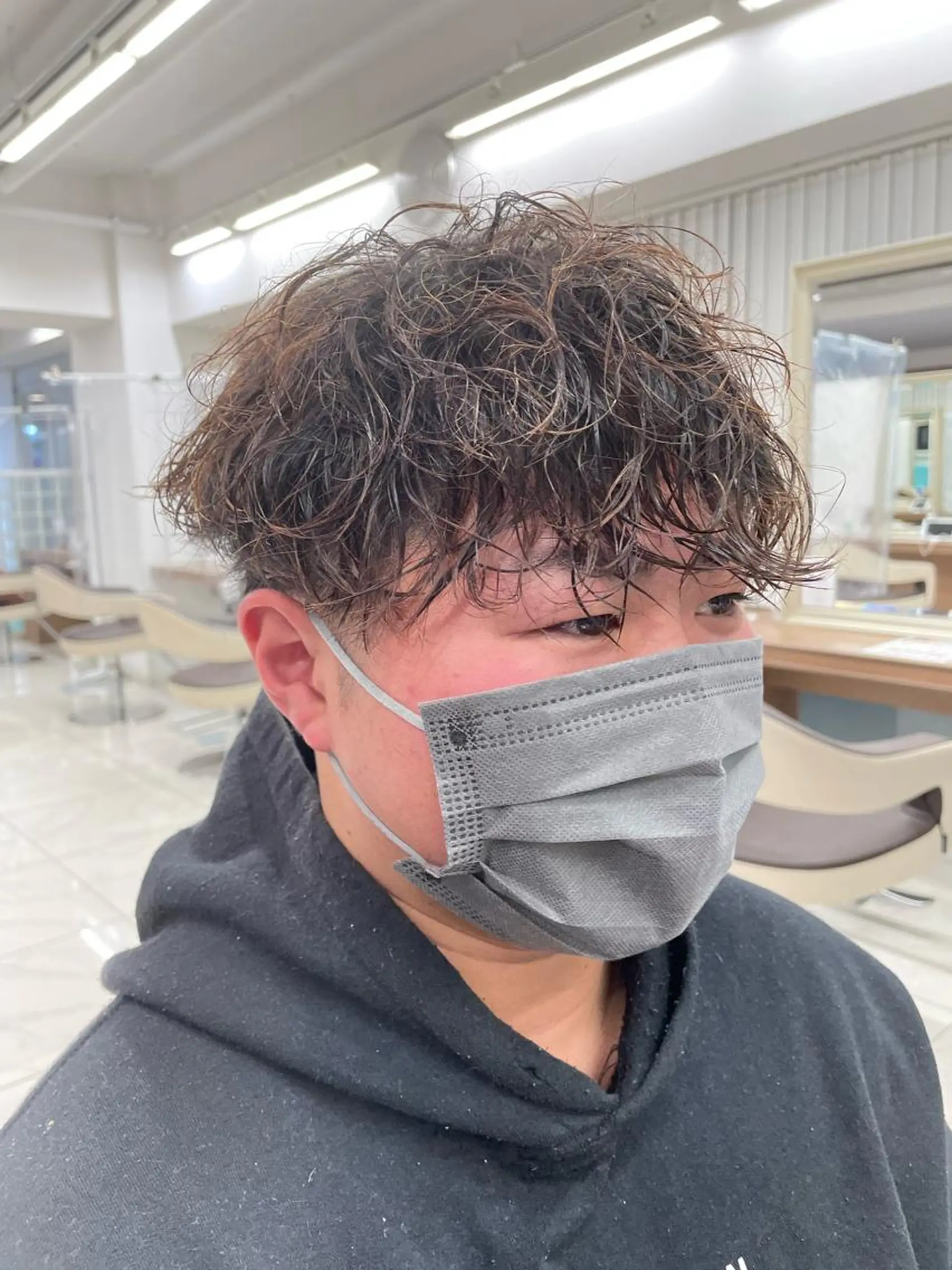 ショート カラー パーマ メンズ 【メンズ特化】 池田大成✂︎のヘアスタイル