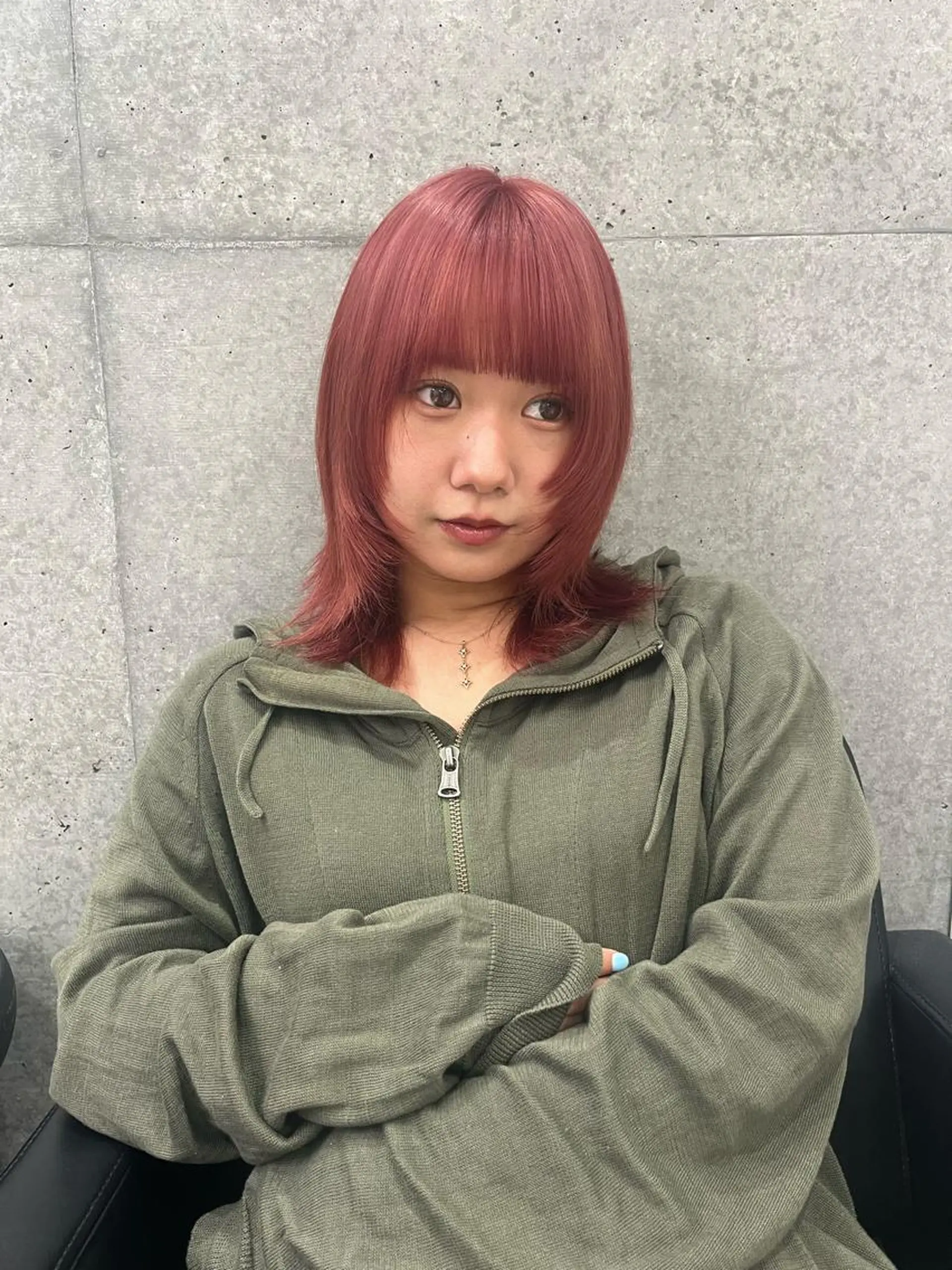 ミディアム カラー ヘアカラー @kyoniyy KYONIのヘアスタイル