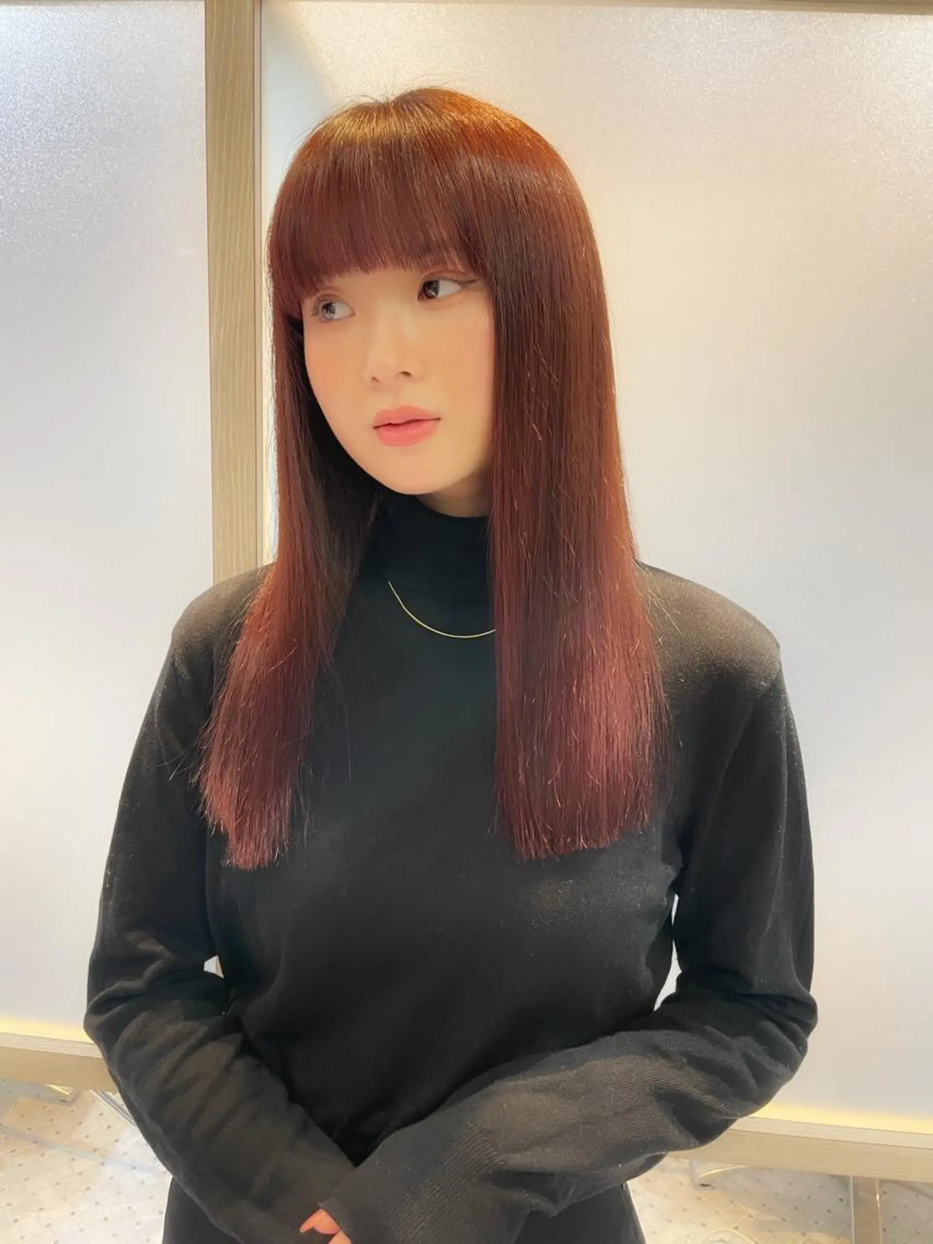 セミロング カラー パーマ ヘアアレンジ カット ヘアカラー トリートメント NANA／trend style🕊🍑のヘアスタイル