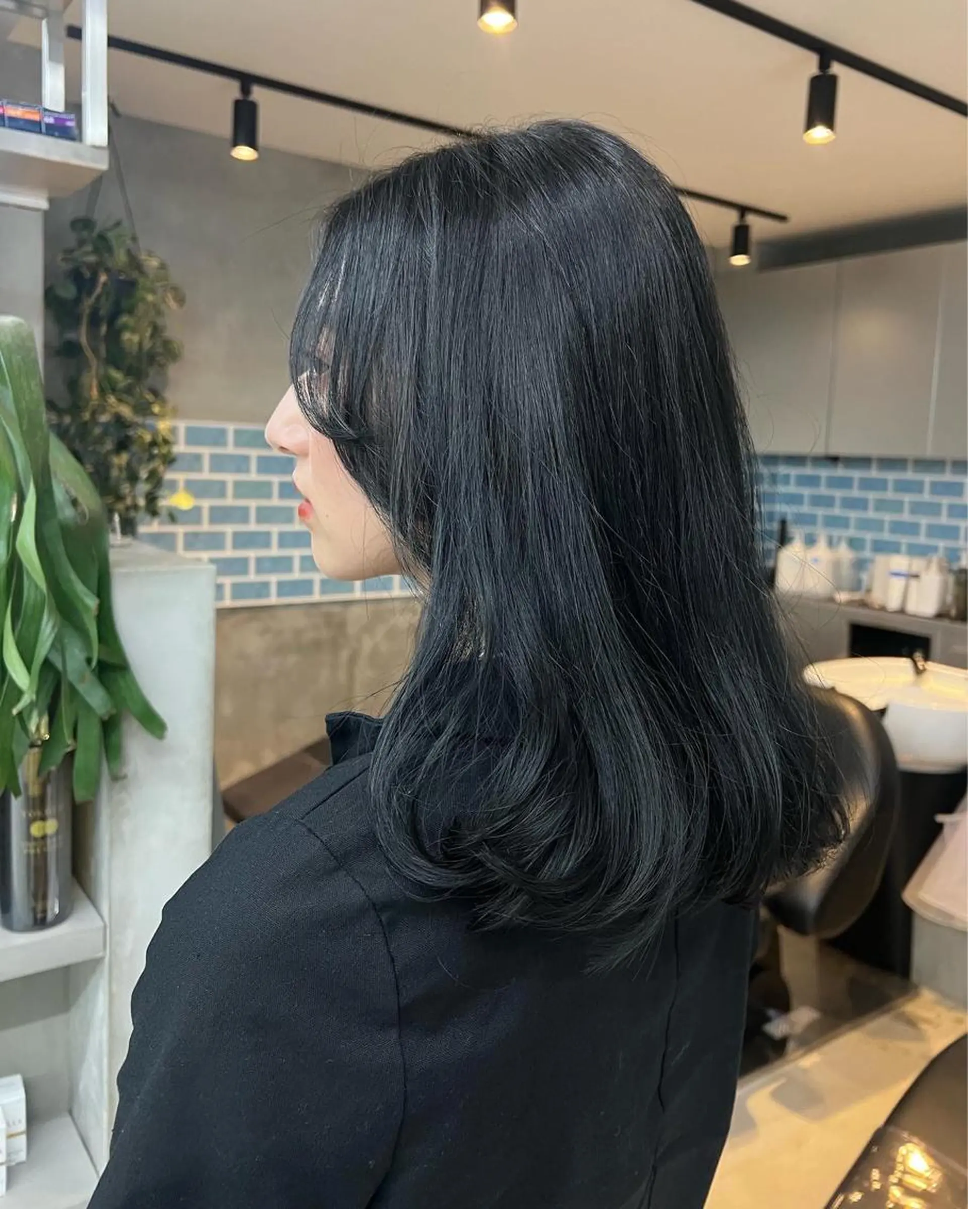 ミディアム カラー 韓国ヘア 🎀華澄のヘアスタイル