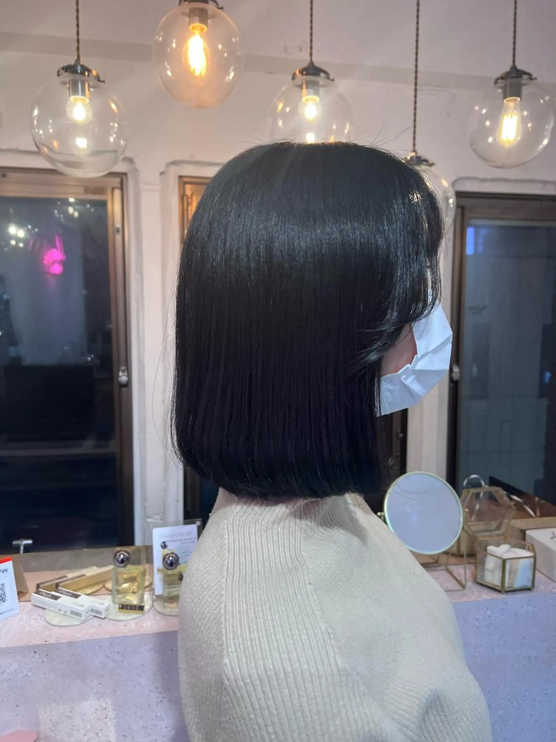 ミディアム エクステ ハイライト 髪質改善 韓国風ヘア 縮毛矯正 カット ヘアカラー トリートメント 🎀しゅな/韓国 レイヤー/透明感♡のヘアスタイル