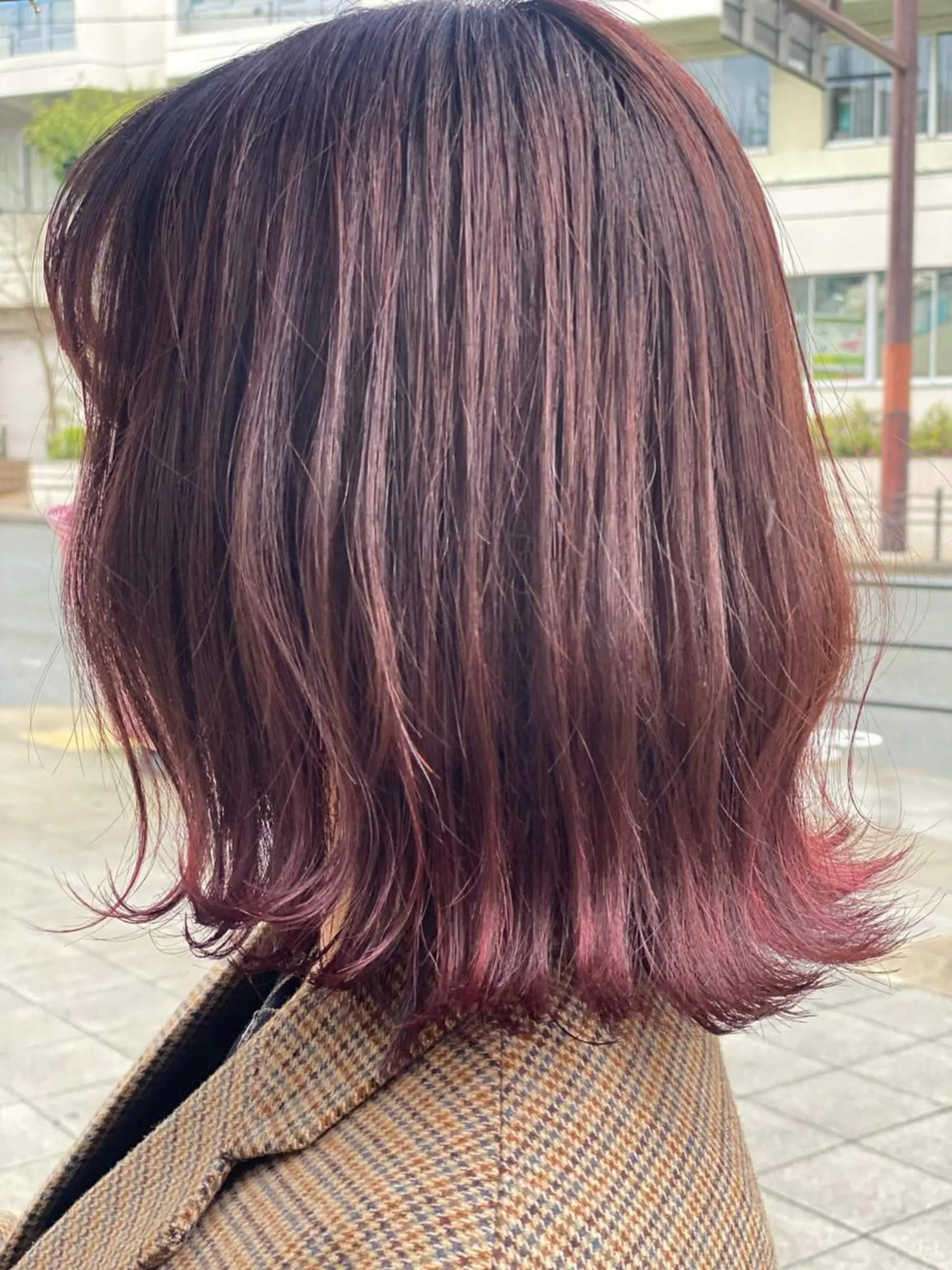 ミディアム カラー カット ヘアカラー トリートメント 髪質改善 大内翔太のヘアスタイル