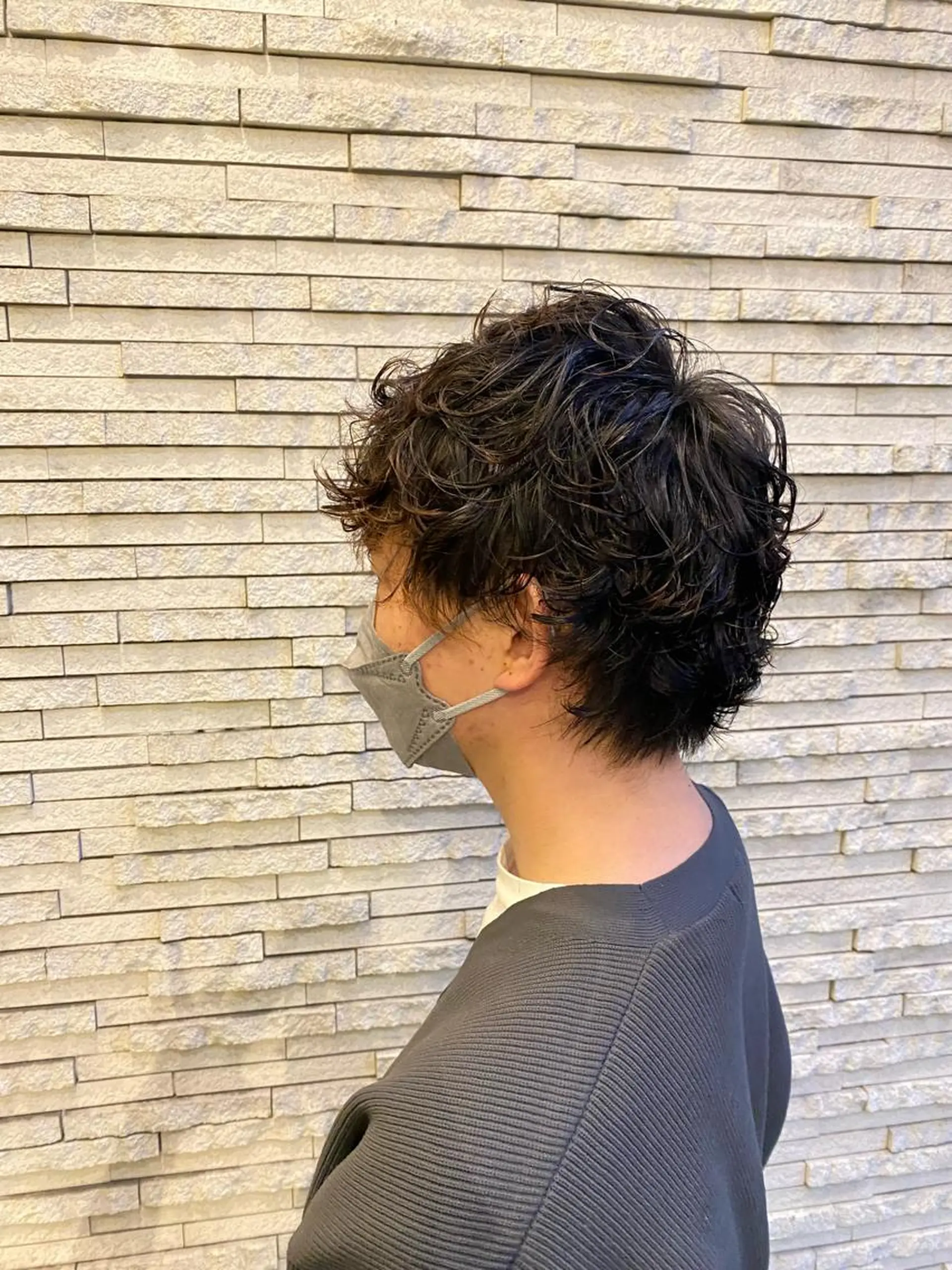 パーマ メンズ メンズパーマ フェイスヘアークリエイション所属・大形 誉のヘアスタイル