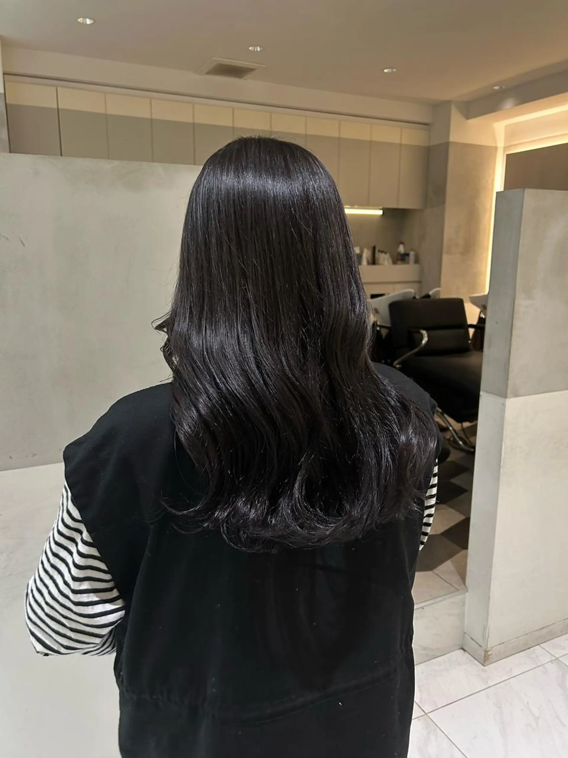 ロング カラー カット ヘアカラー トリートメント ヘアセット ナチュラル/韓国💎 haruka 💎のヘアスタイル