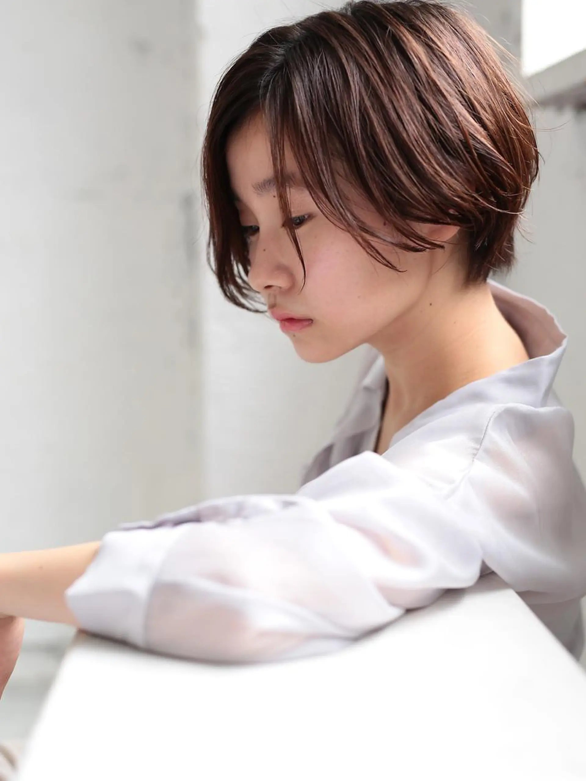 ショート カラー パーマ ヘアアレンジ メンズパーマの巨匠 鈴木純のヘアスタイル