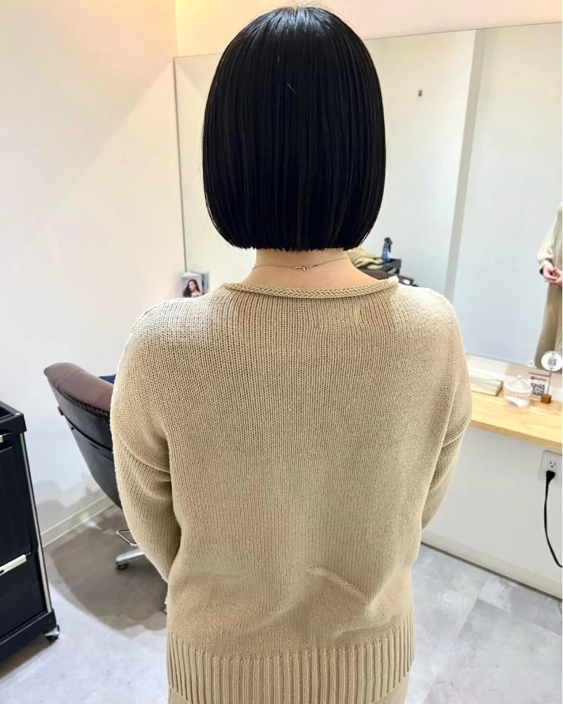 ショート ボブ カット トリートメント しおり/パーマ/ newi町田のヘアスタイル