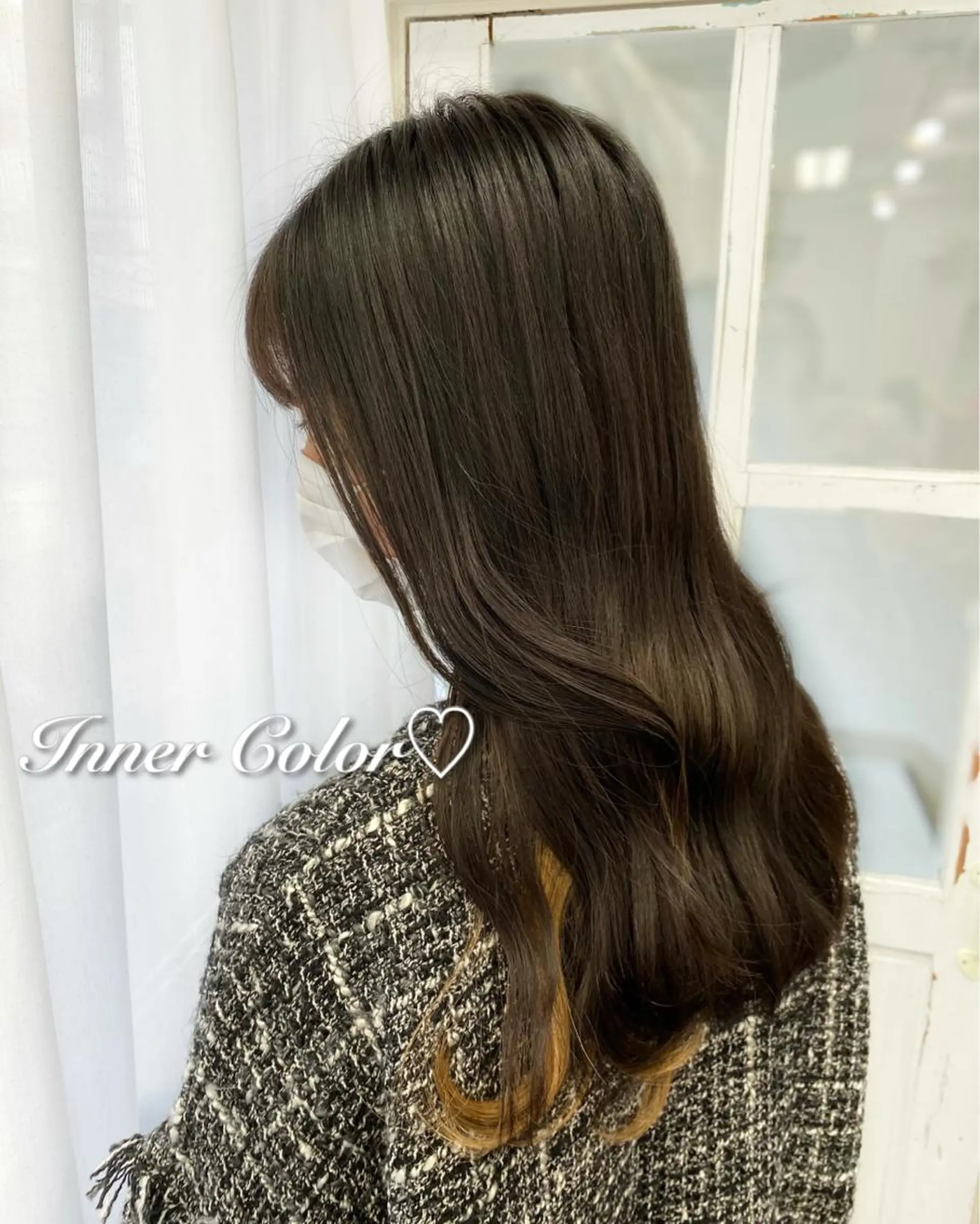 セミロング カット ヘアカラー エクステ 韓国ヘア🤍髪質改善 🇰🇷AKANEのヘアスタイル