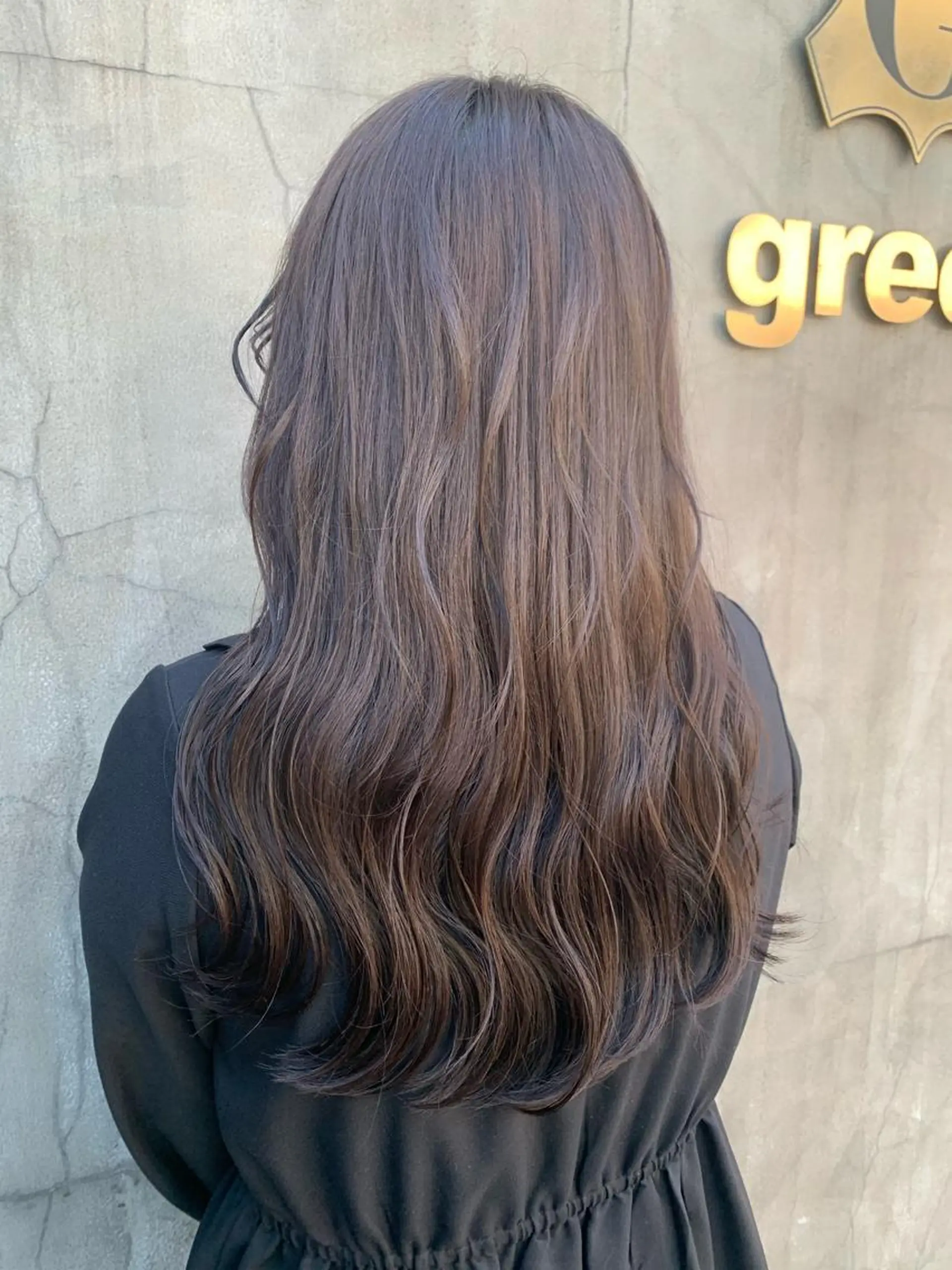 ロング カラー 髪質改善カラー&TR 縮毛矯正/弱酸性矯正のヘアスタイル