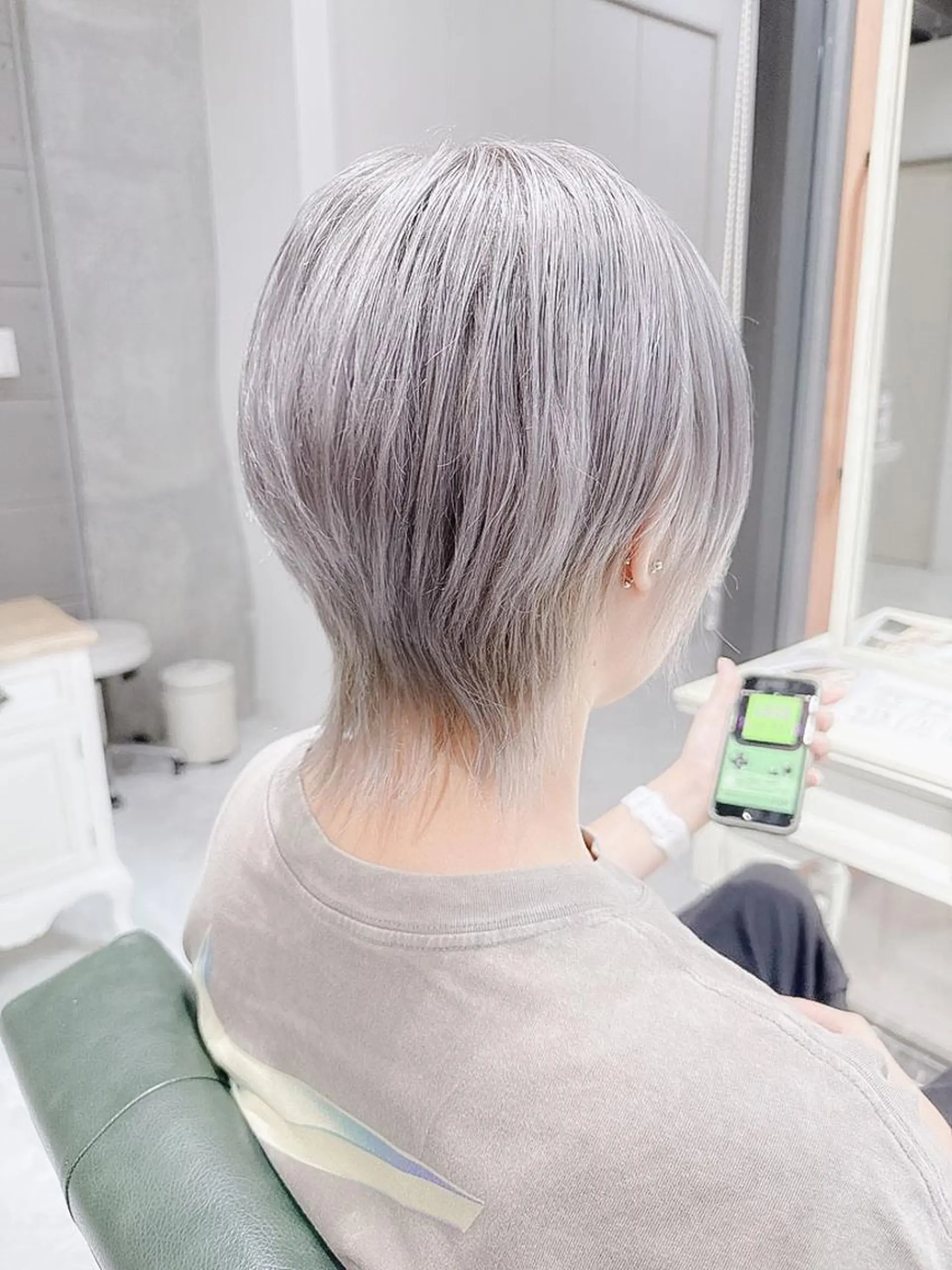 メンズ カラー メンズショート メンズウルフカット ダブルカラー ウルフカット モテ髪透明感❤️ デイズヘアカラーのヘアスタイル