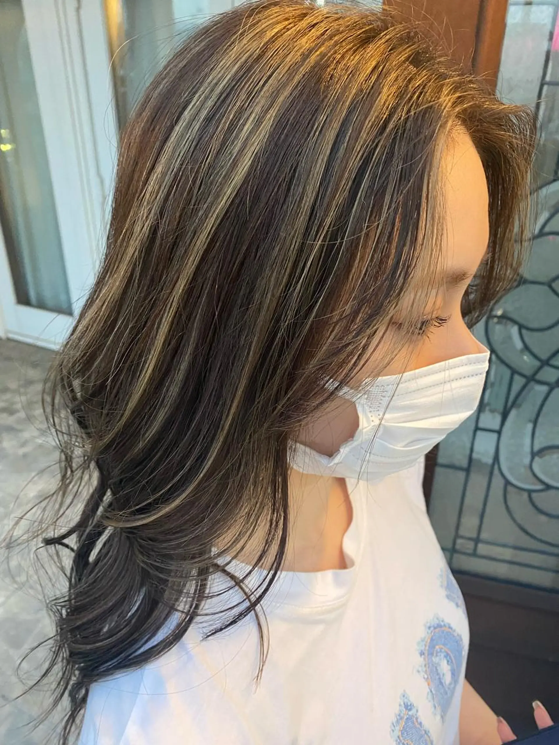 ロング カラー パーマ ヘアアレンジ 🫧赤み消しカラー nanami🫧のヘアスタイル