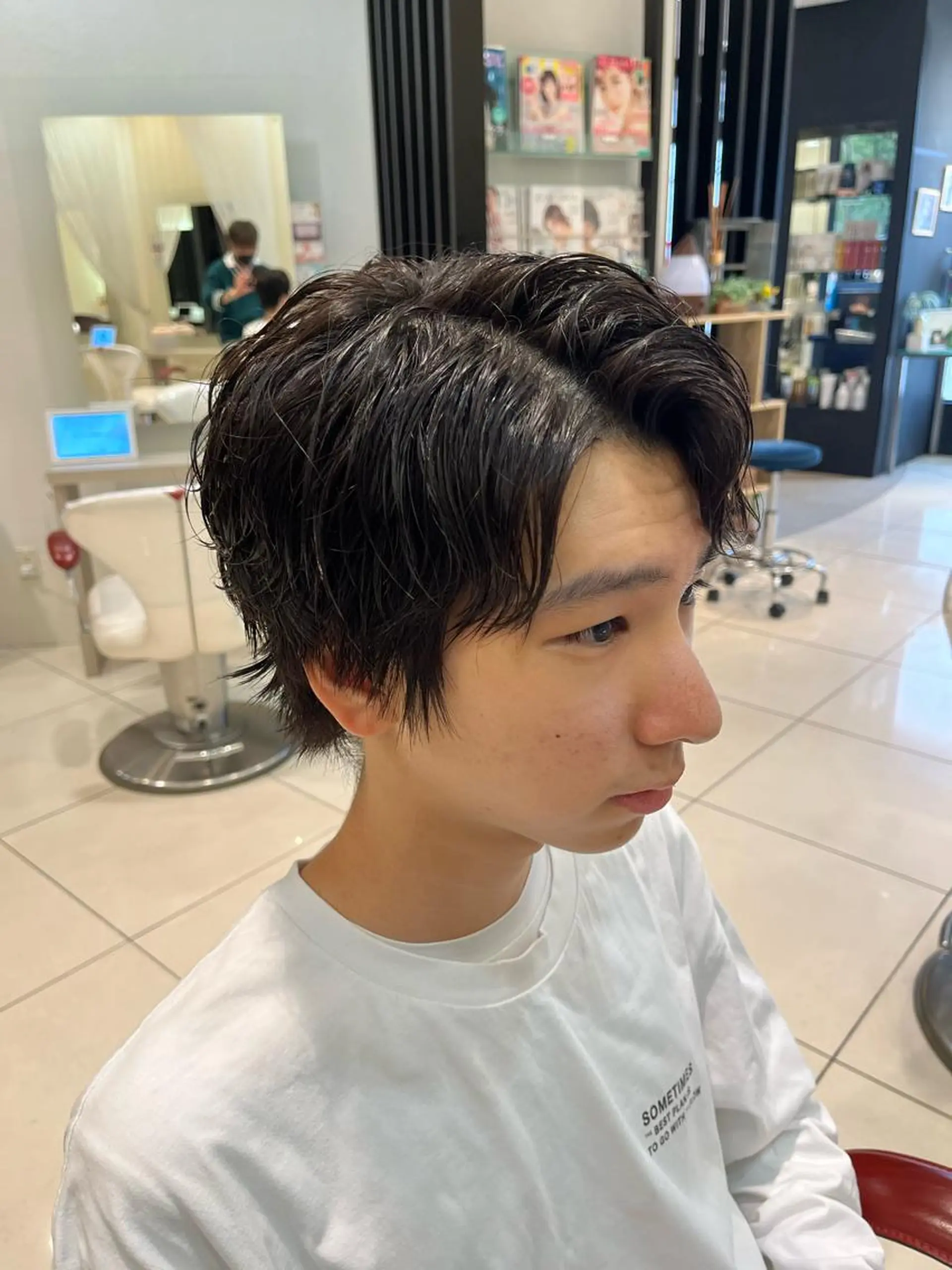 パーマ メンズ EARTH勝田台 吉永嵐のヘアスタイル