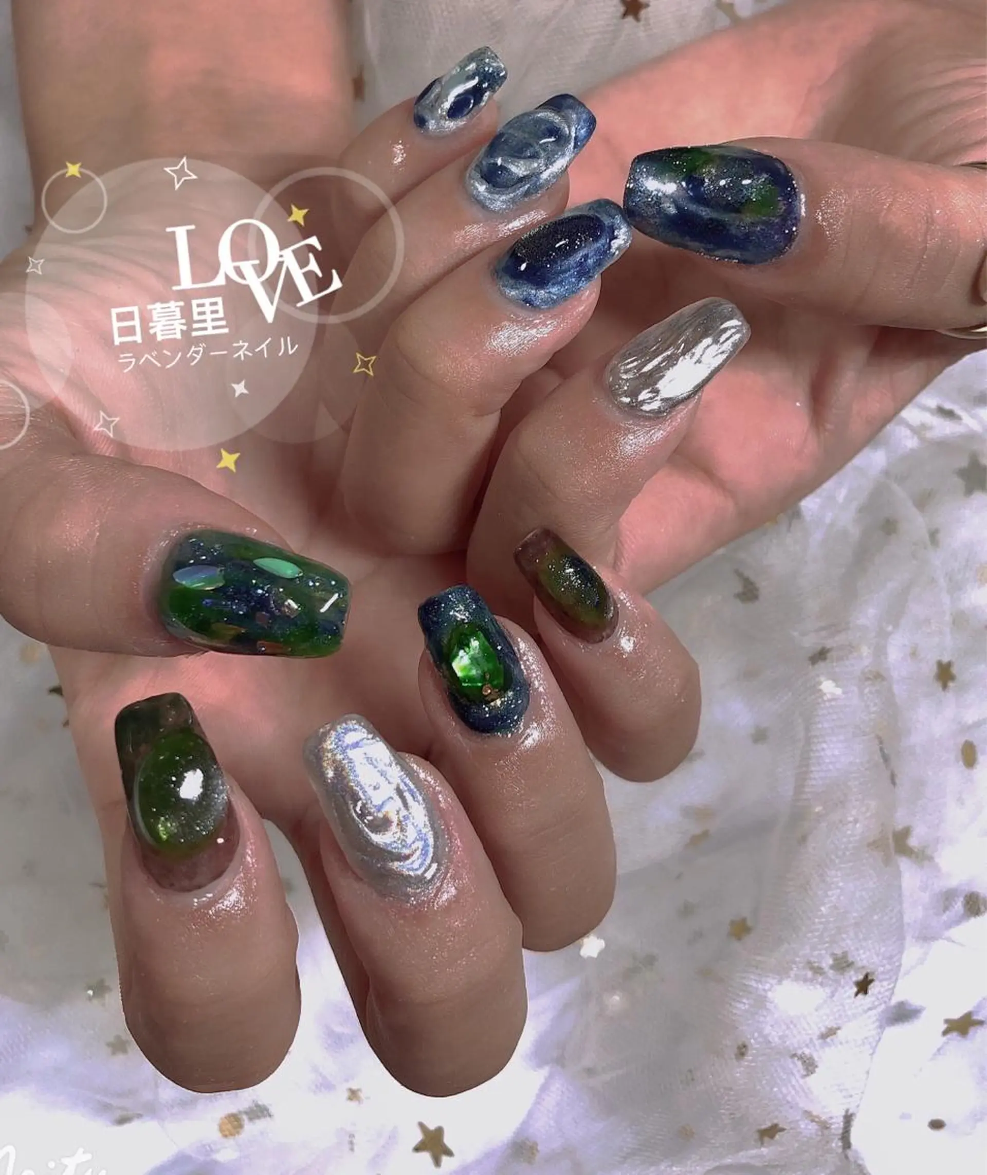 ネイル ラベンダー💖日暮里 ルル💖ネイルのネイルデザイン