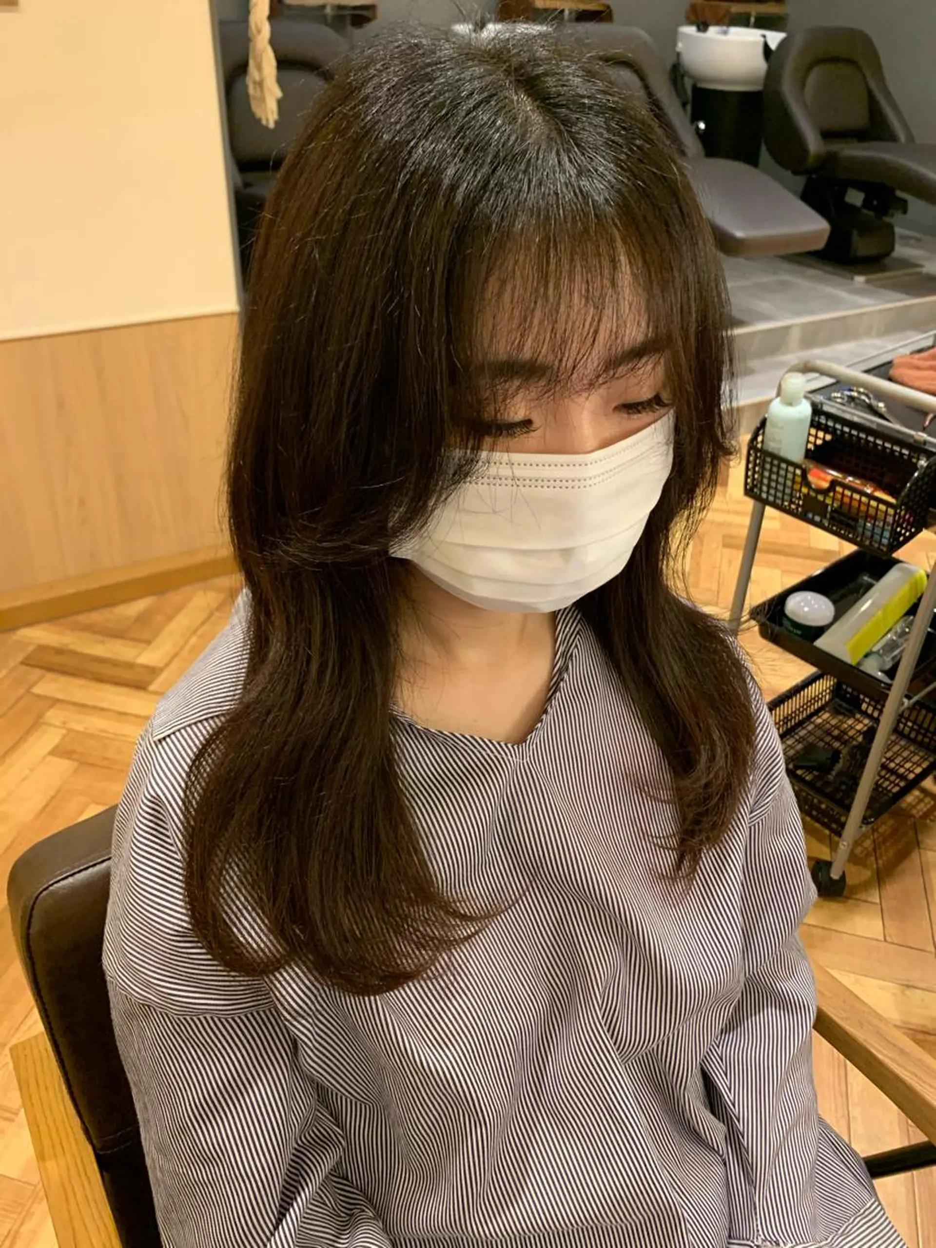 ロング u n aのヘアスタイル