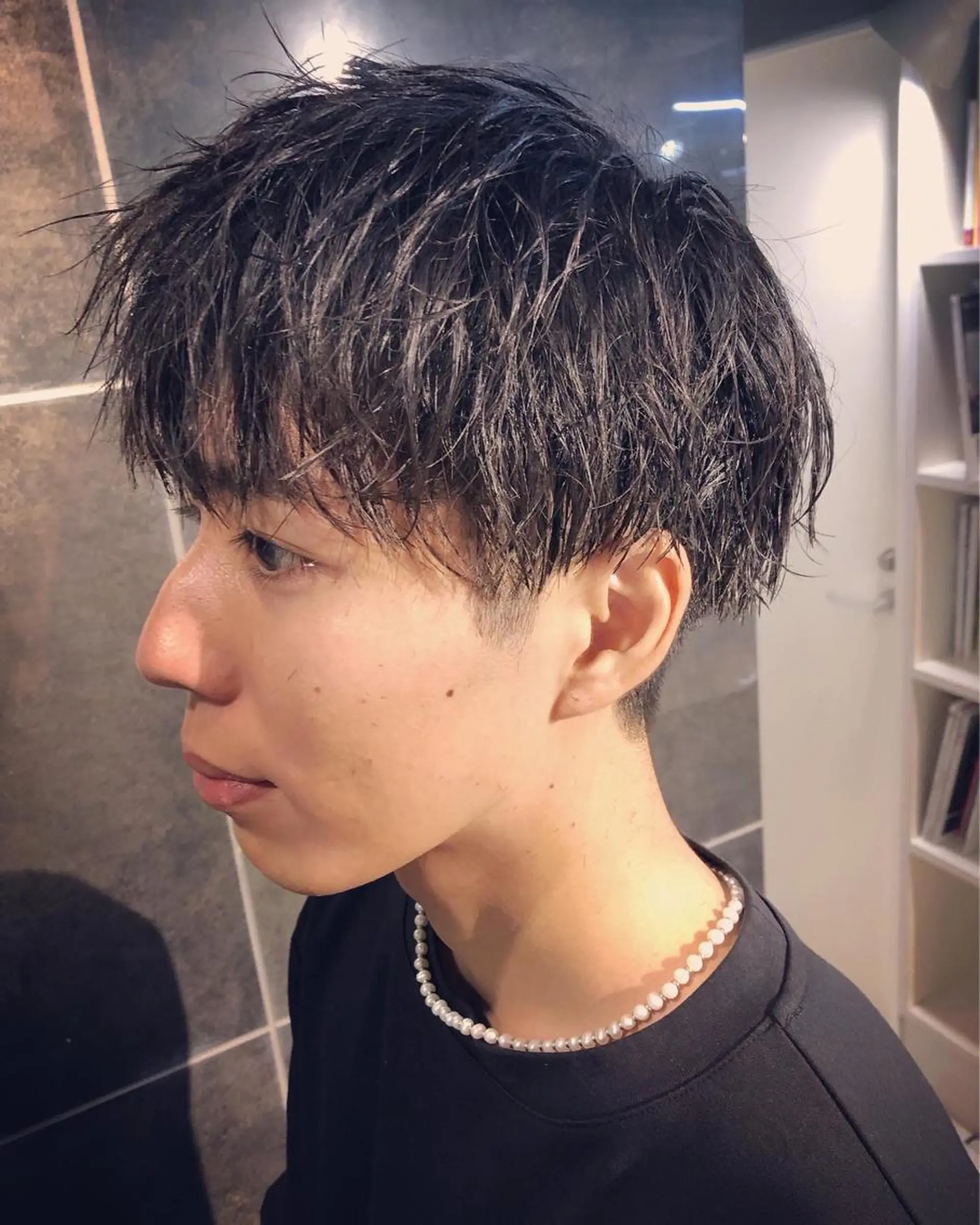 パーマ ヘアアレンジ メンズ カット パーマ トリートメント ヘアセット ainico+所属・メンズ特化✂️栗原 侑也のヘアスタイル