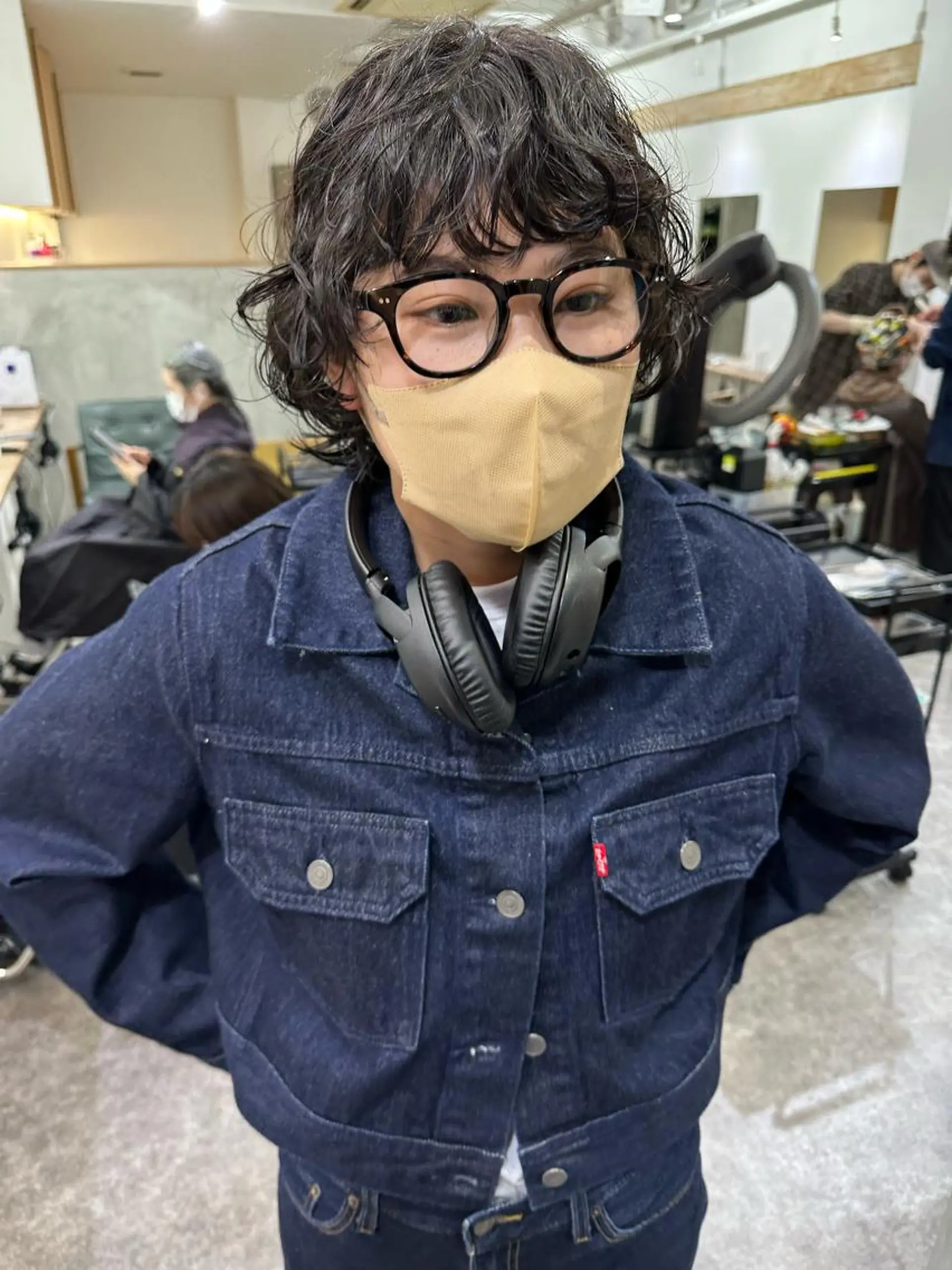 ショート パーマ ウルフカット カット パーマ トリートメント パーマ/透明感カラー /ボブ/吉田一生のヘアスタイル