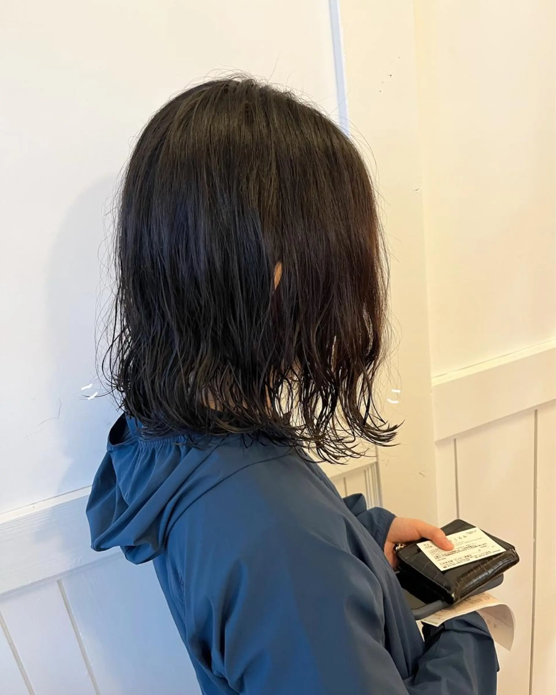 ミディアム パーマ 狩野 くるみのヘアスタイル