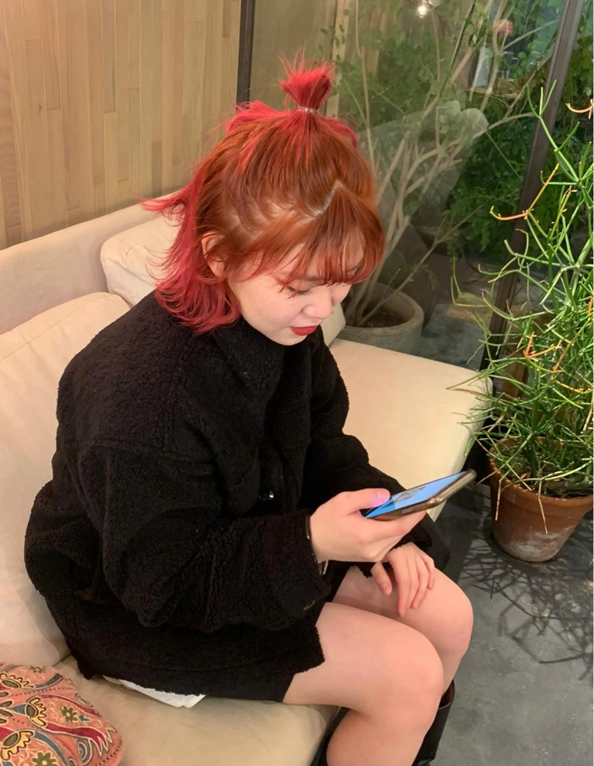 ミディアム カラー ミディアムパーマ バレイヤージュ ブリーチ ケアブリーチ デザインカラー ヘアカラー トリートメント スパイラルパーマ 🌐hina⭐️のヘアスタイル