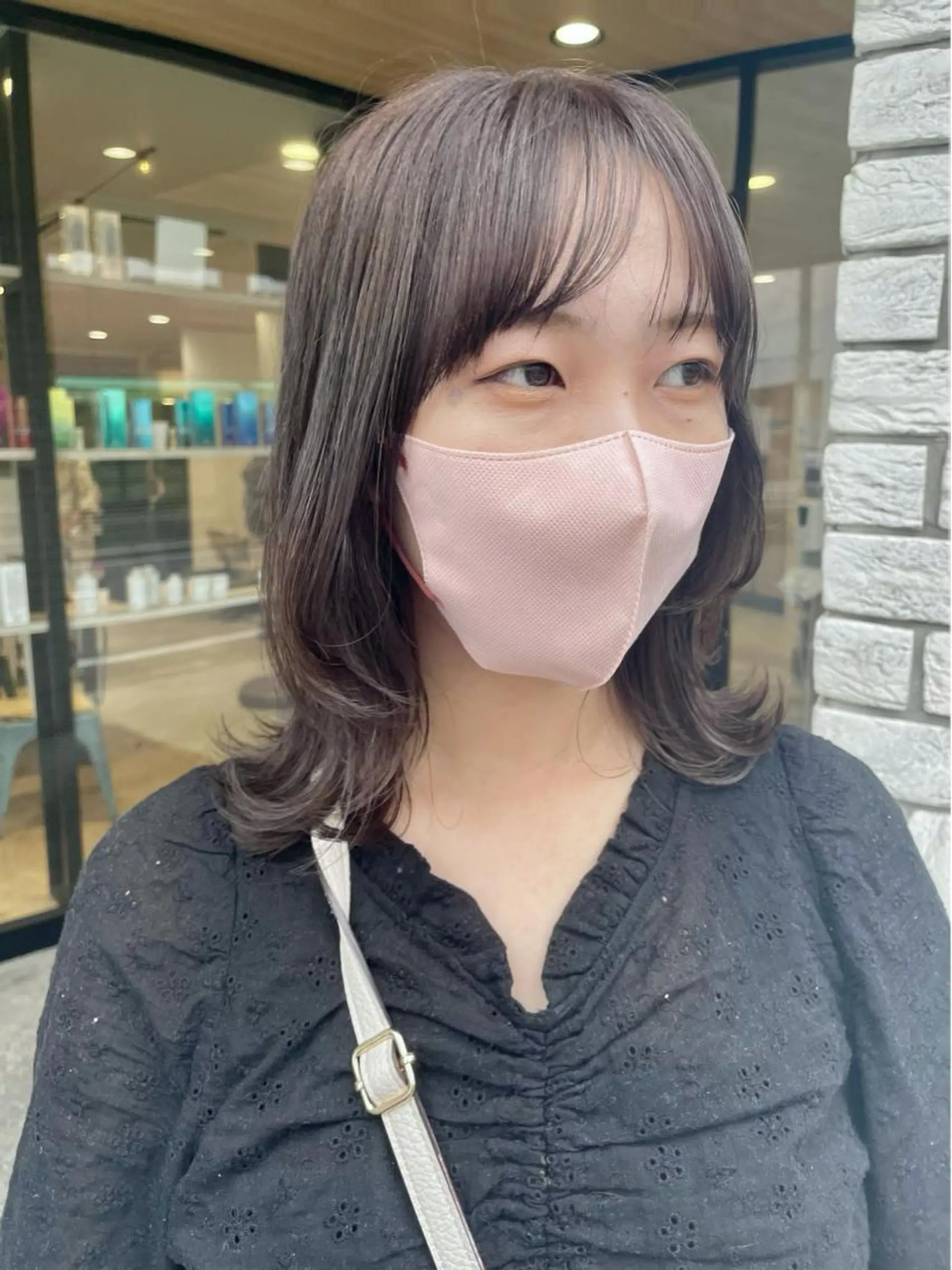 ミディアム くびれヘア カラー/レイヤー/ 髪質改善/PAAQのヘアスタイル