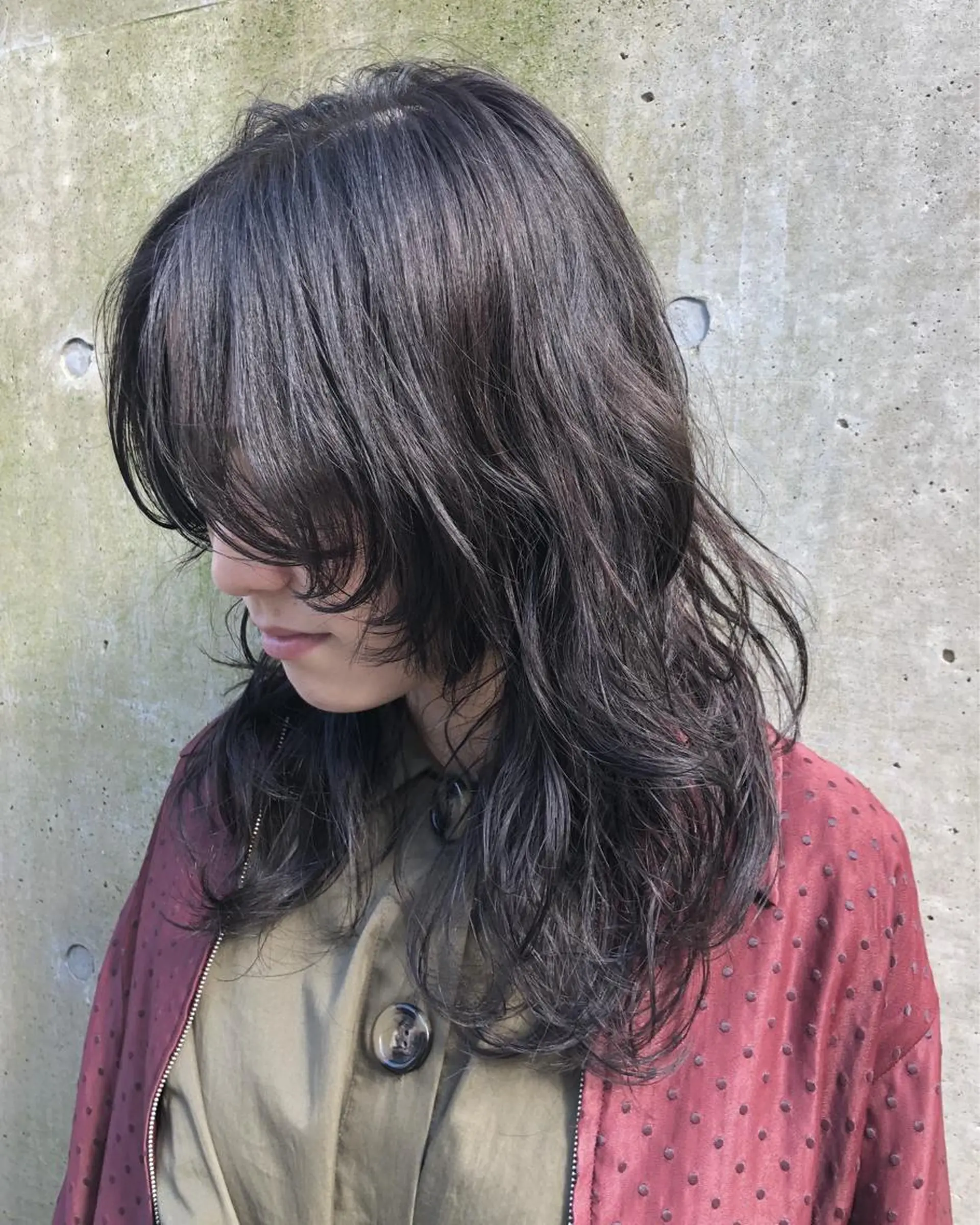 セミロング パーマ セミロングパーマ ウルフカット ニュアンスパーマ カット パーマ BOTTOMS所属・🌸透明感艶 カラー🌸Yuukiのヘアスタイル