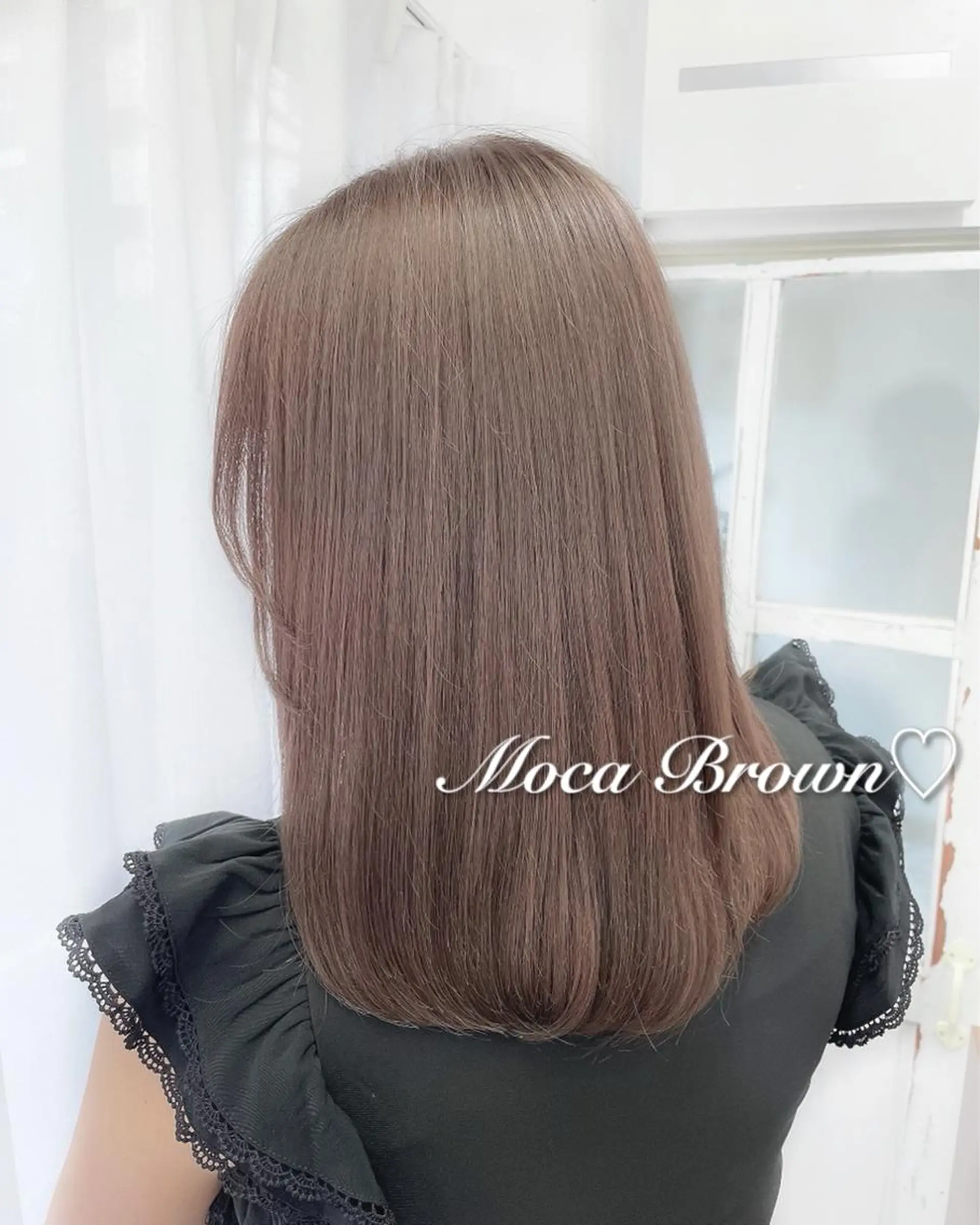 ミディアム カラー トリートメント ヘアカラー ヘアセット 韓国ヘア🤍髪質改善 🇰🇷AKANEのヘアスタイル