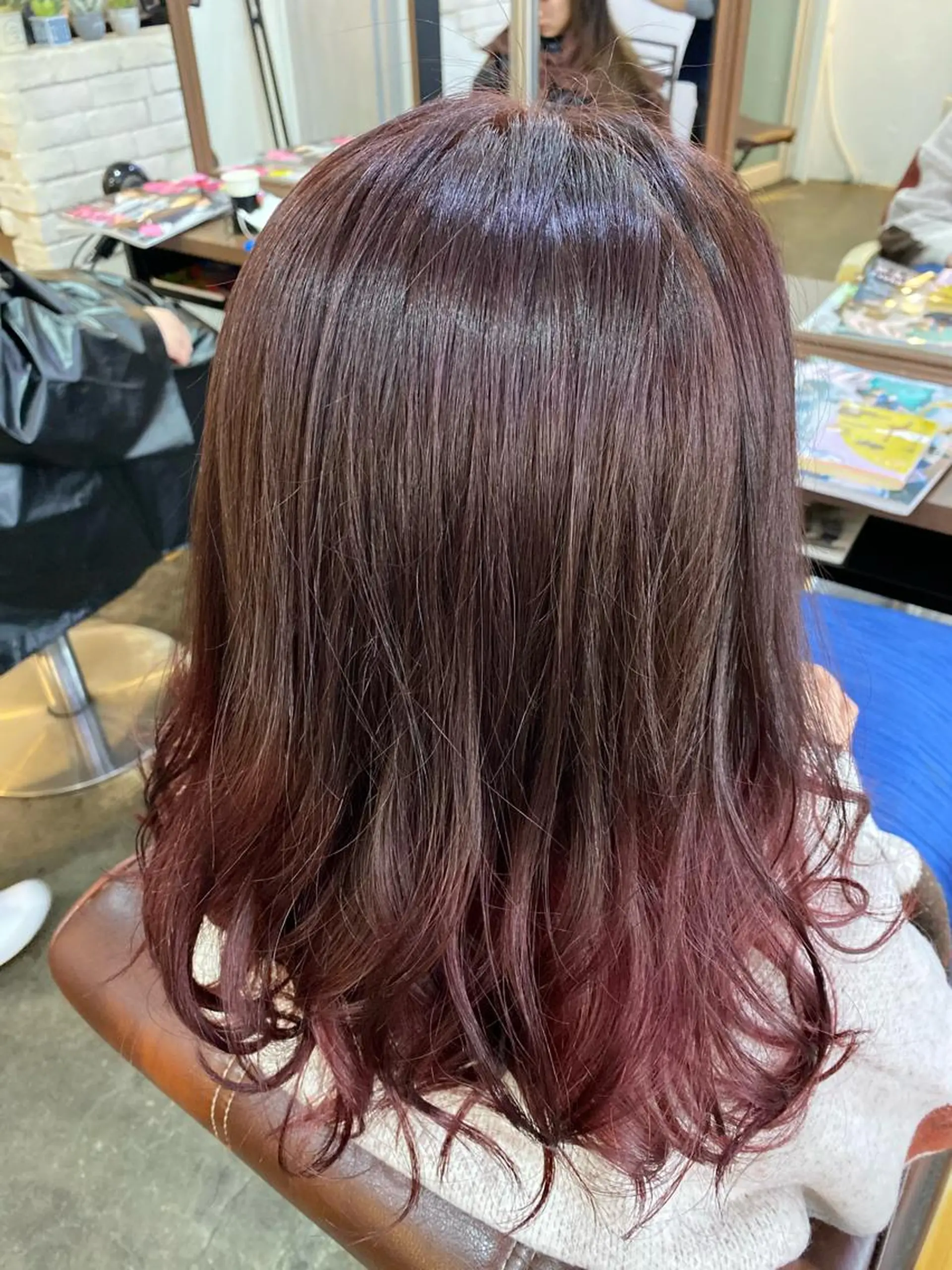 ロング カラー ヘアアレンジ 【艶髪×韓国風】 毛流れ職人 RYOのヘアスタイル