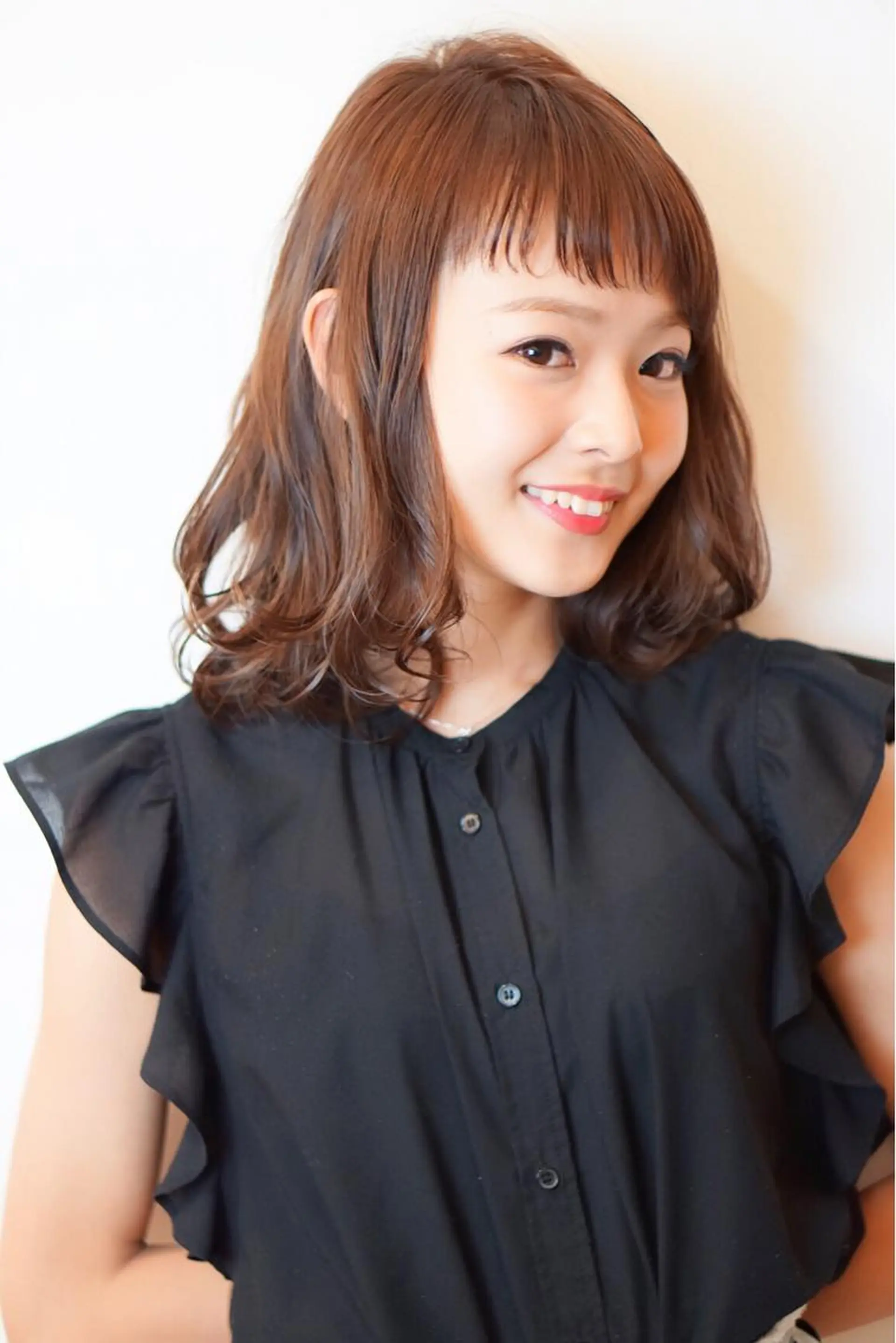 ミディアム カラー ディレクター ノナカのヘアスタイル