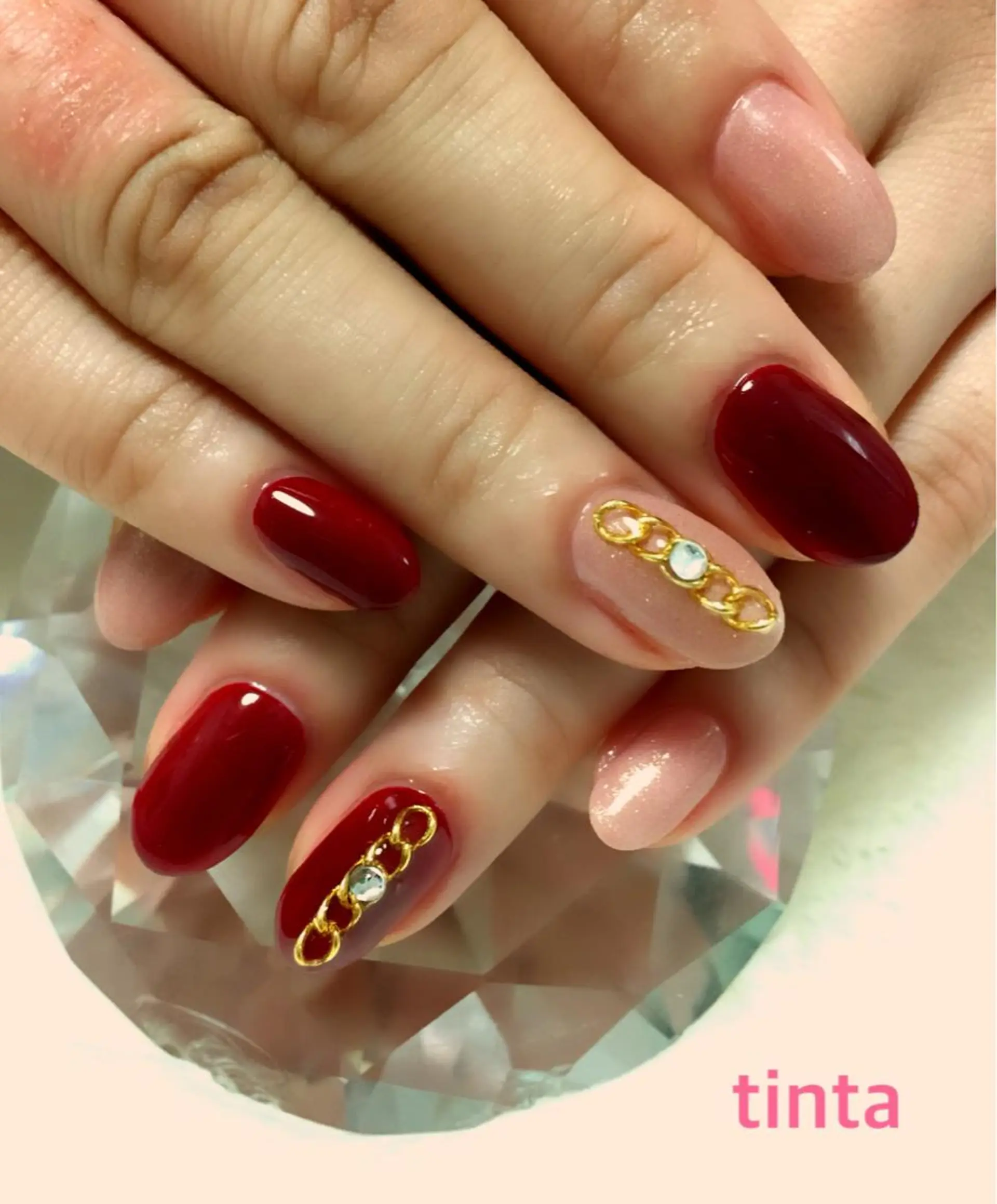 ネイル ボルドー ネイルサロン ティンタ所属・馬場 典子のネイルデザイン