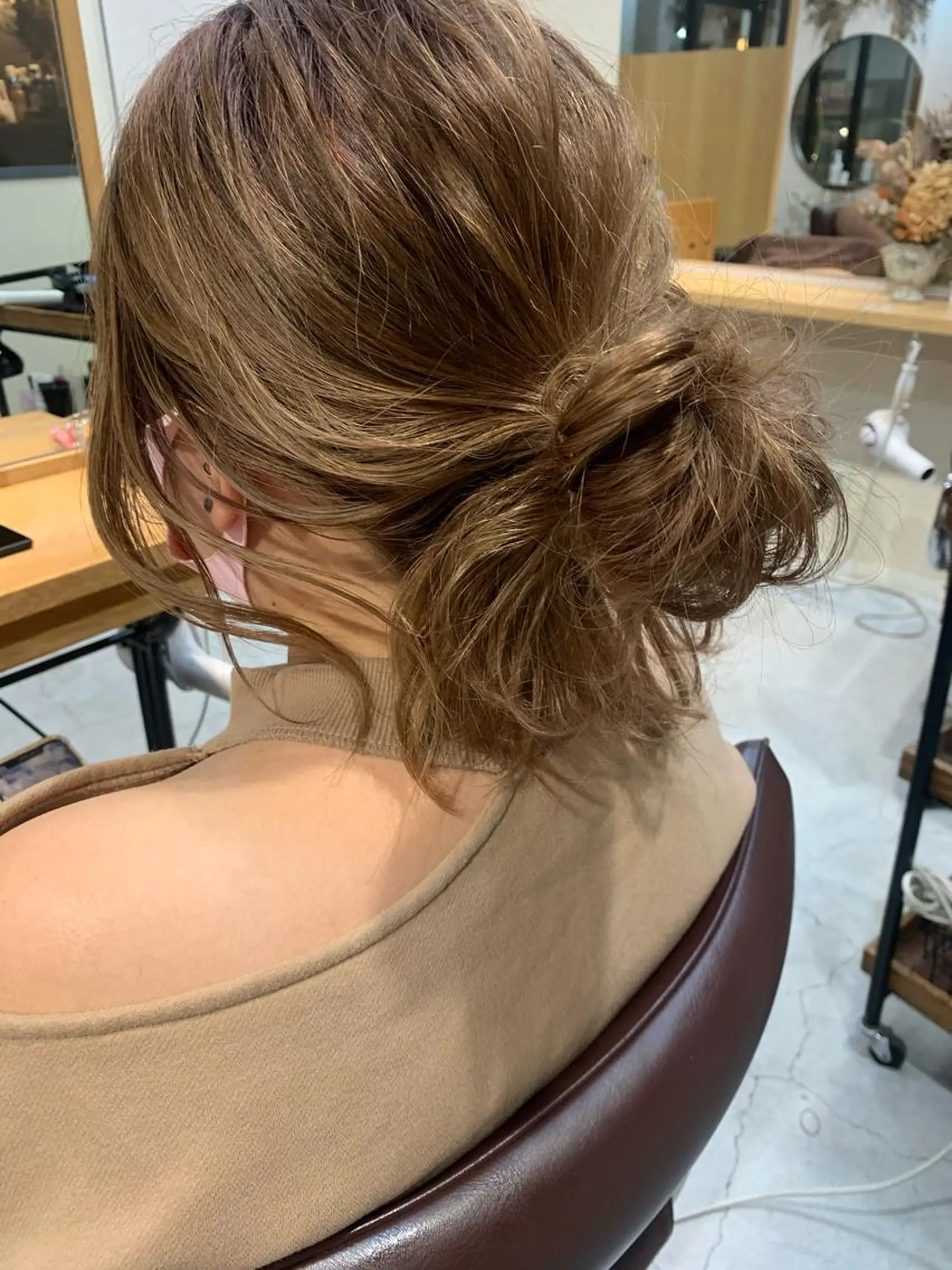 ロング カラー ヘアアレンジ メンズ 縮毛矯正 トリートメント GO TODAY シェアサロン 表参道Flos店所属・nishi fuyumiのヘアスタイル