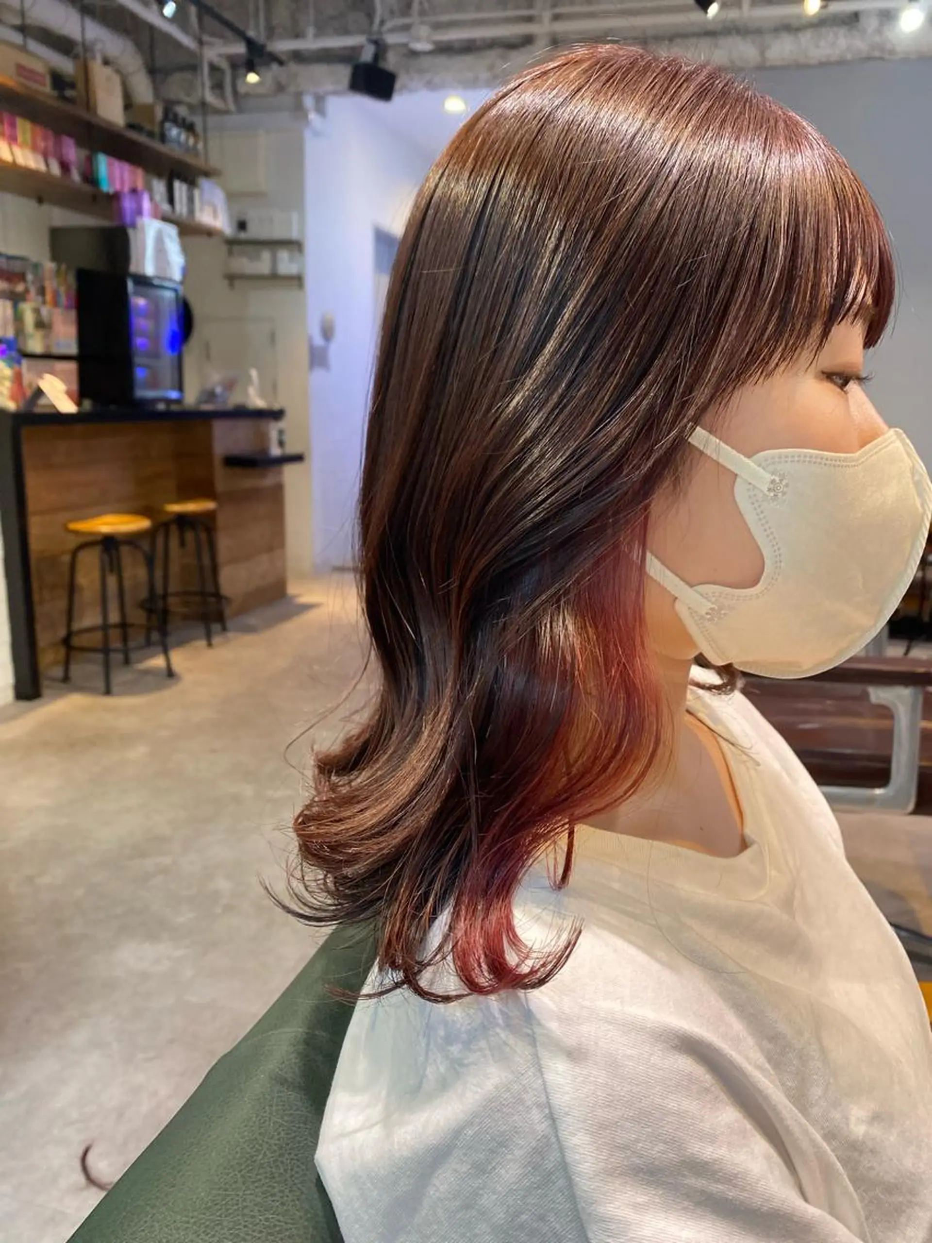 ミディアム GO TODAY SHAiRE SALON 原宿Stella店所属・𓍯柔らかhair 𓍯 yukinoのヘアスタイル