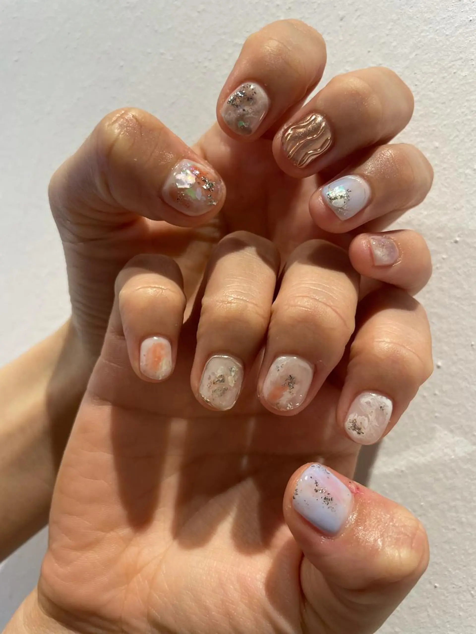 ネイル 持ち込み ニュアンスネイル ハンドネイル miu nail所属・MIUNail YUMIのネイルデザイン