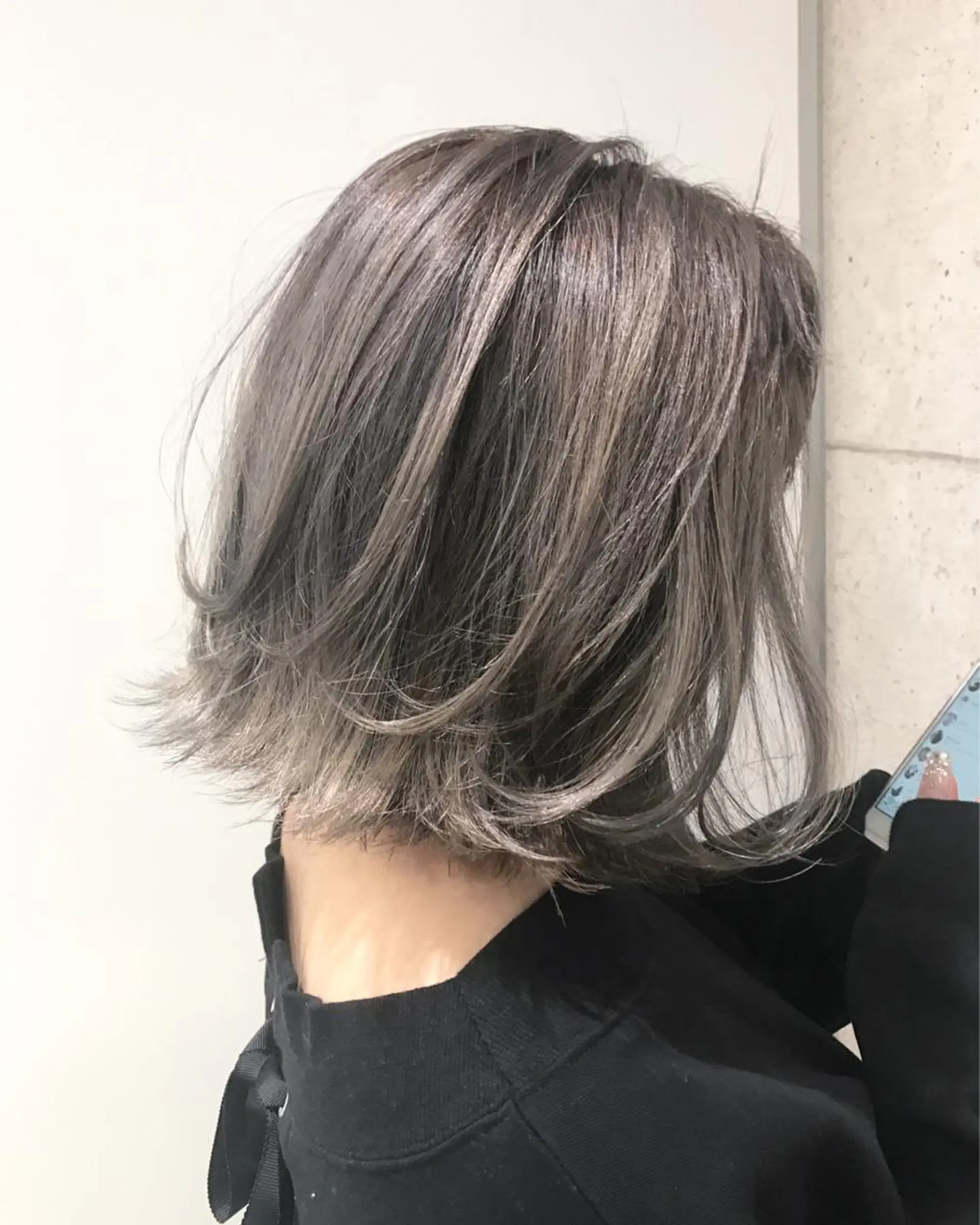 ショート カラー ヘアアレンジ グレージュ ハイライトカラー ハイライト ヘアカラー トリートメント BANK'S hair所属・💐ケラチン 髪質改善寺坂雄飛💐のヘアスタイル