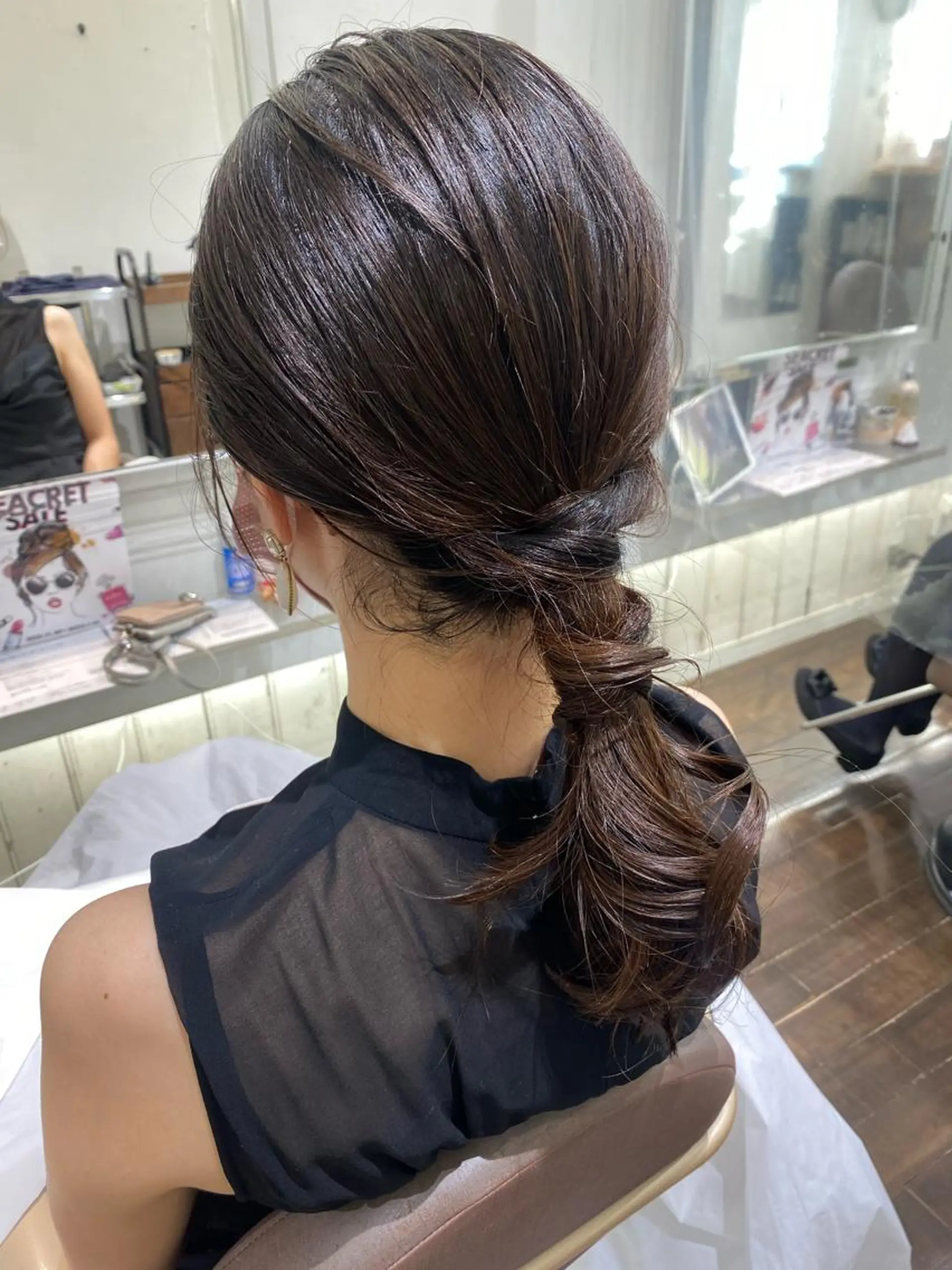 セミロング ヘアセット ❤️パーマ美容師✂︎ 井口美緒のヘアスタイル