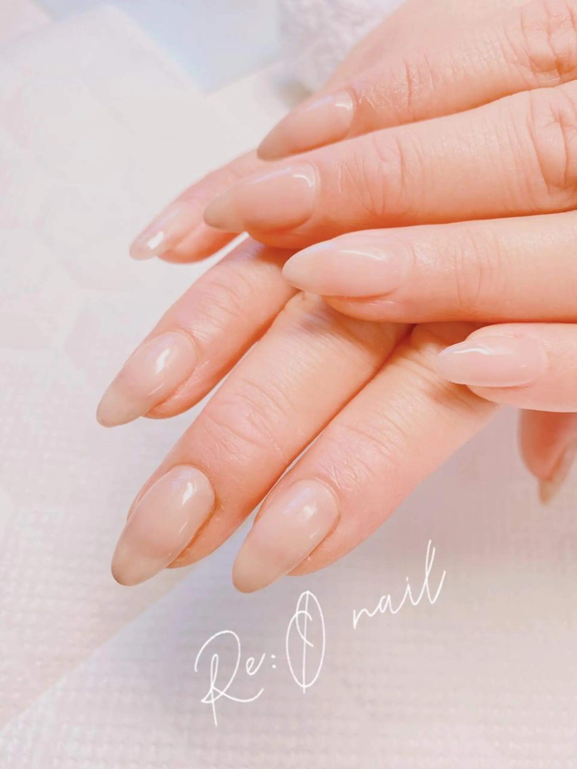 ネイル ワンカラーネイル ハンドネイル Re:Ø nail 🩵TSUJIのネイルデザイン