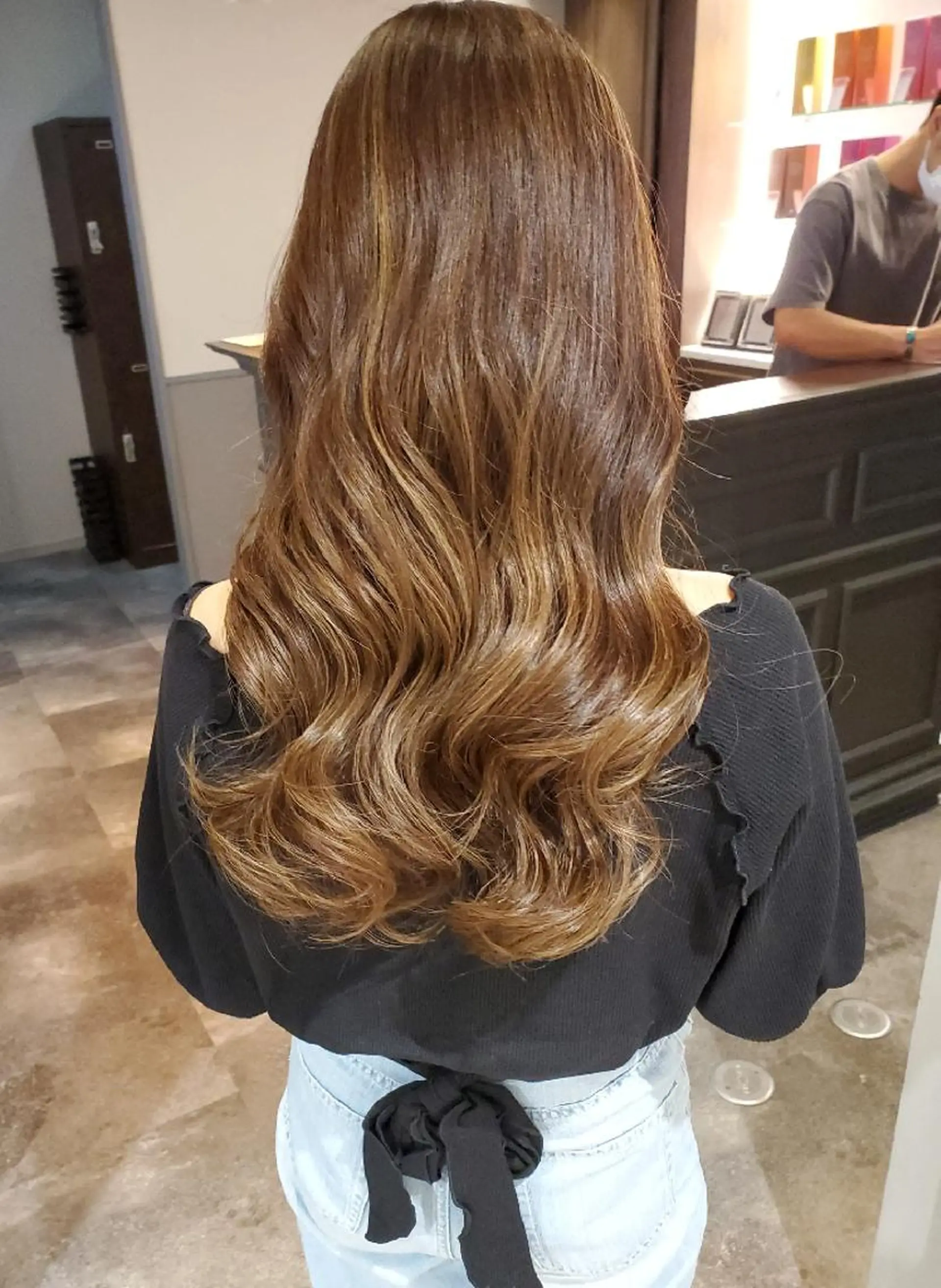 ロング ヘアカラー トリートメント 難波/白髪ぼかし/ KAORIのヘアスタイル