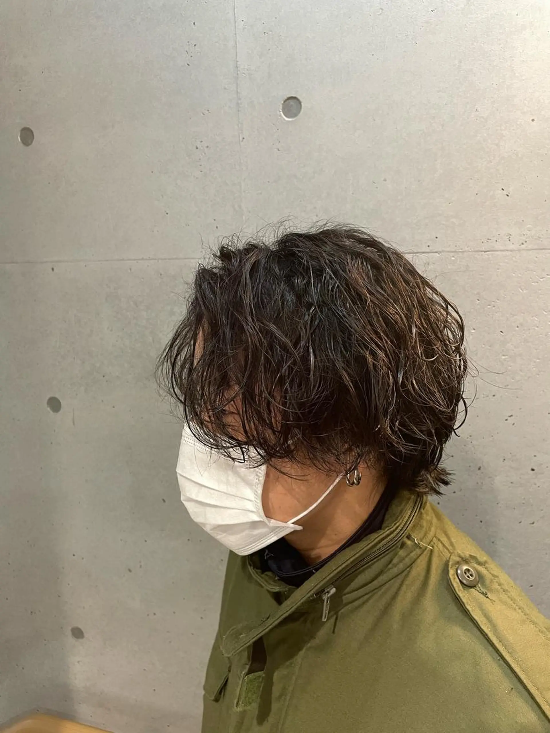 ミディアム カラー パーマ メンズ カット 🔥メンズ超特化🔥 青木海斗のヘアスタイル