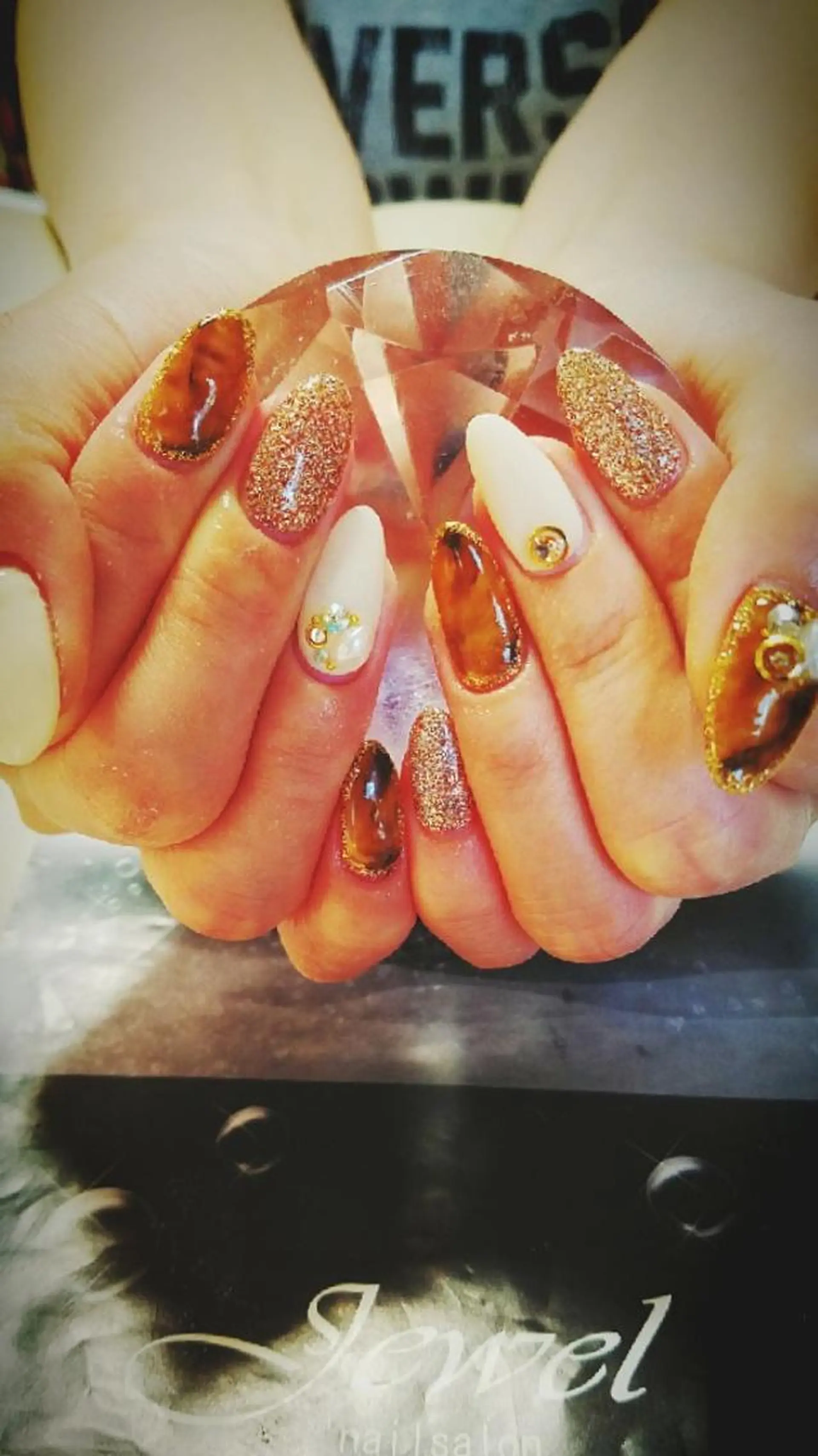 ネイル べっ甲ネイル ＪＥＷＥＬ　ＮＡＩＬ所属・ＪＥＷＥＬ ＮＡＩＬのネイルデザイン