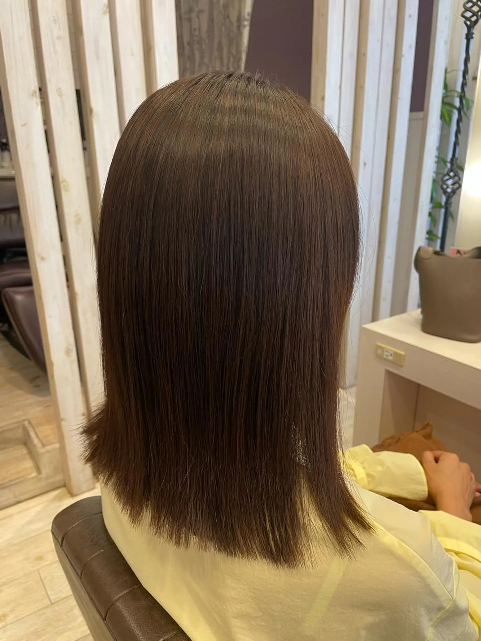 ロング パーマ ストレートパーマ Crén by marie 真嘉比店所属・東恩納 誠のヘアスタイル