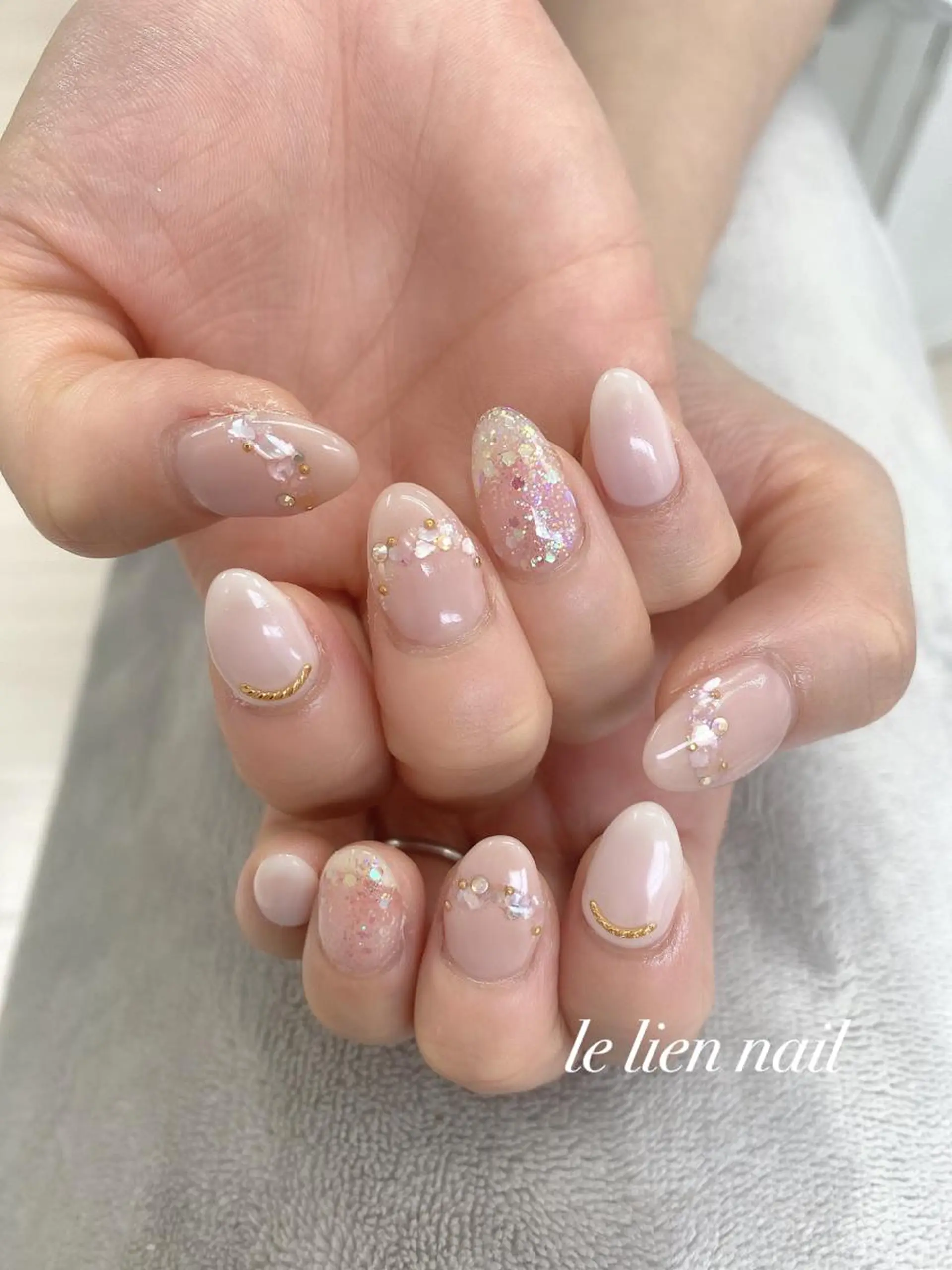 ネイル アートネイル フレンチネイル le lien nailのネイルデザイン