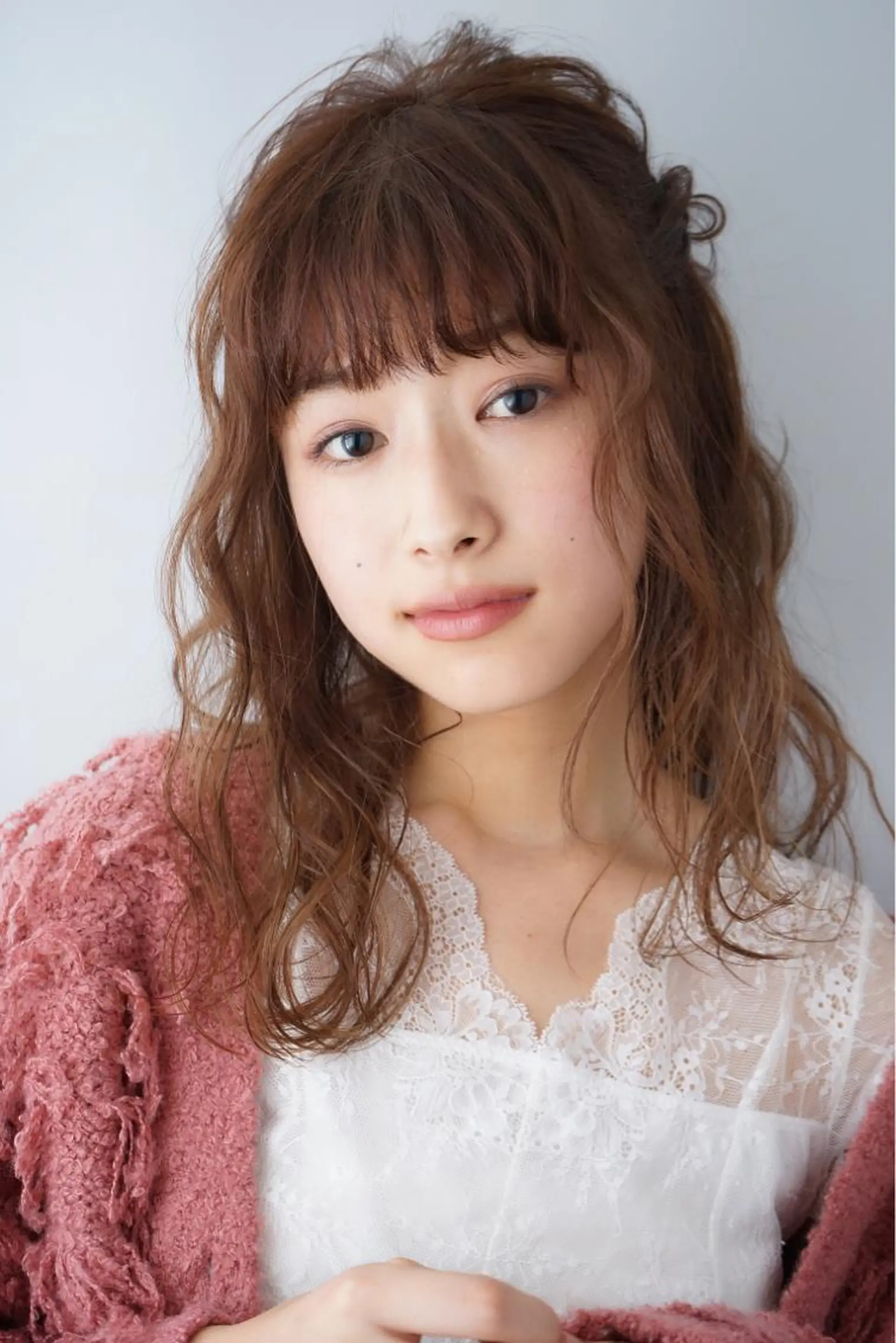 ロング カラー パーマ ヘアアレンジ ハーフアップ 可愛いを作る神 ナオヒロのヘアスタイル