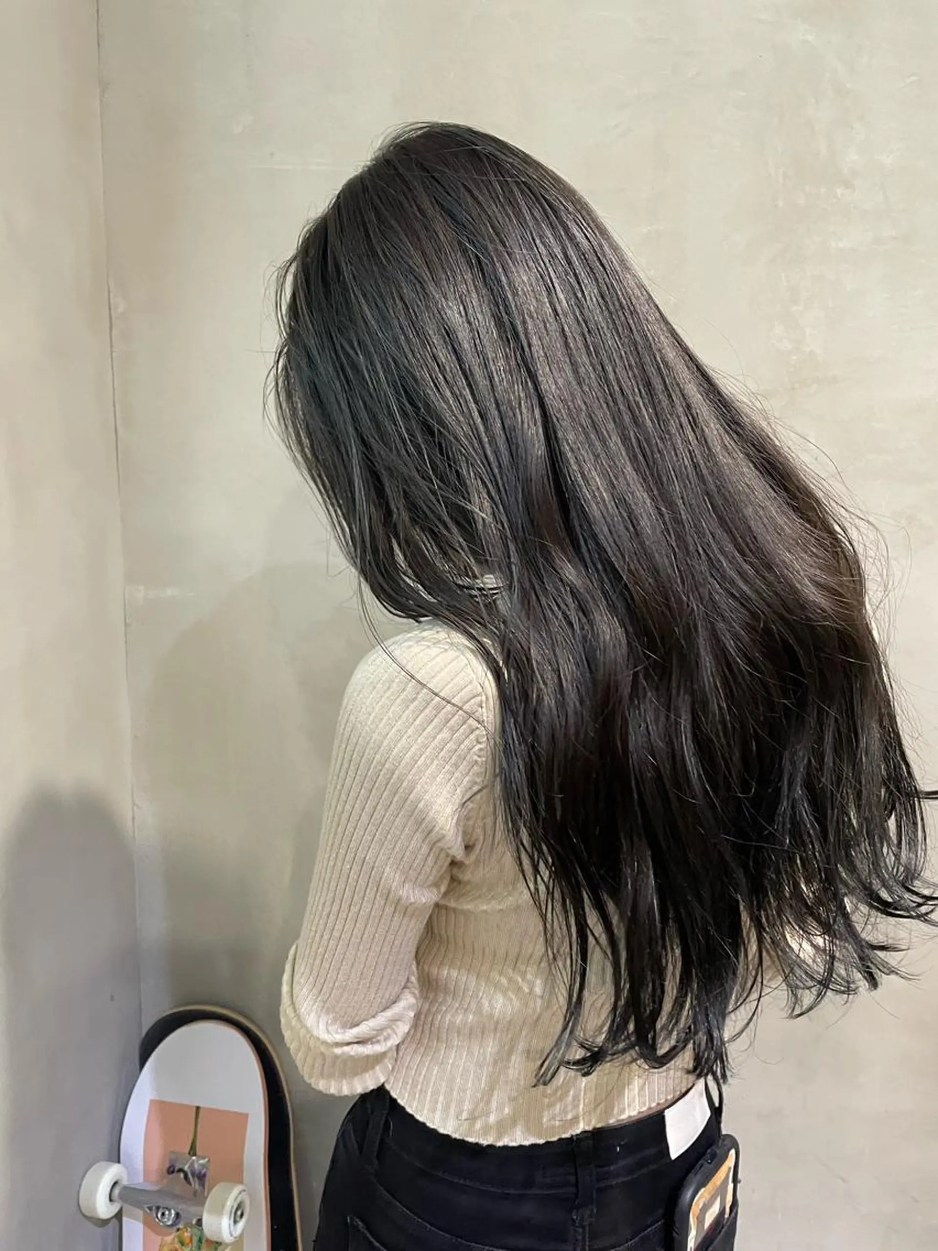 セミロング ヘアカラー 透明感ワンカラー/ AKARIのヘアスタイル