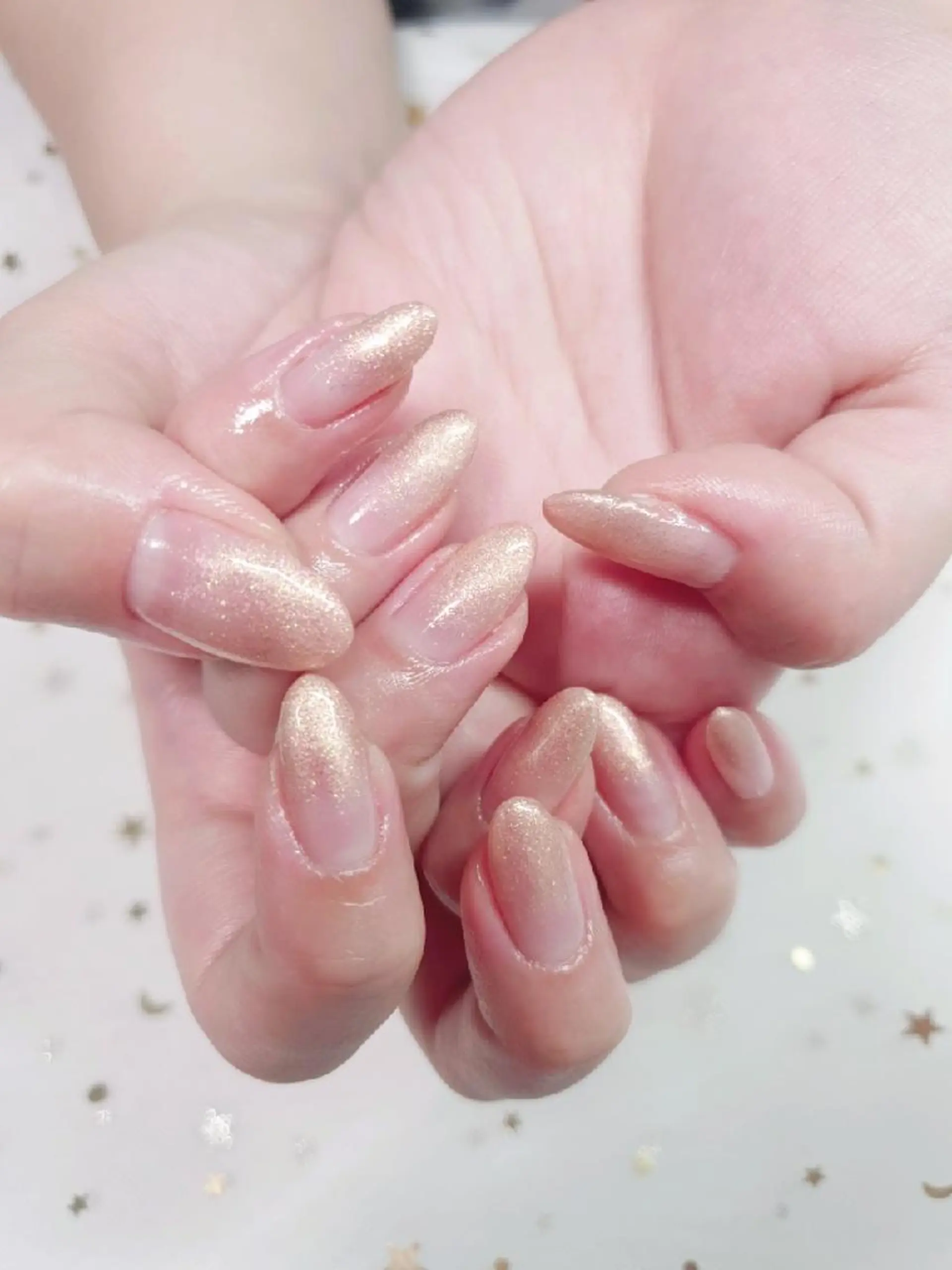 ネイル グラデーション ラメ(グリッター) ラメグラデーション Salon de dahan所属・SALON DE DAHANのネイルデザイン