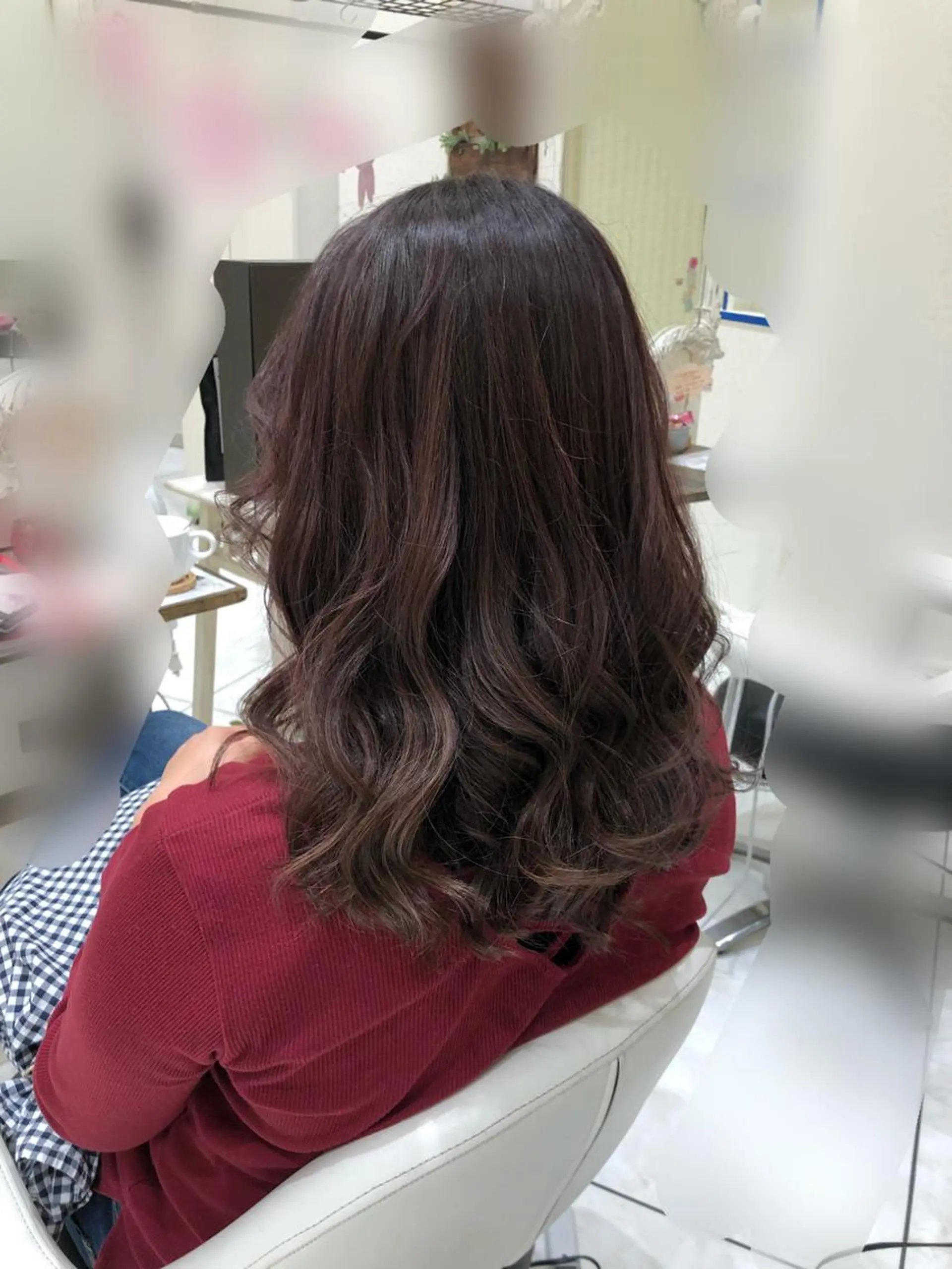 セミロング カラー アッシュ ブリーチ 透明感カラー パープルカラー パープルアッシュ ヘアカラー トリートメント 🫧髪質改善艶カラー _マエダ 🫧のヘアスタイル