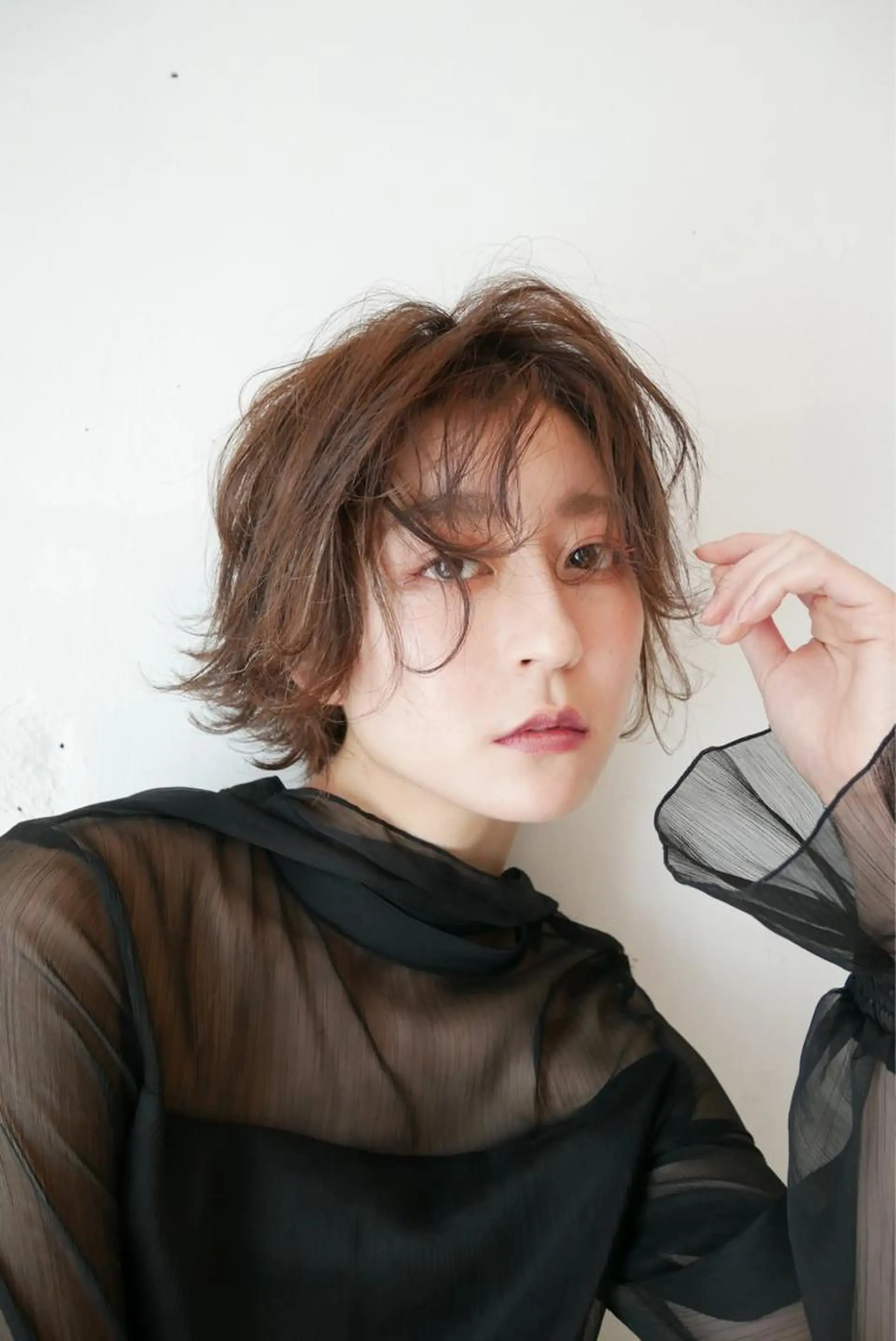 ショート 髪質改善ストレート、 カラー清野雄大のヘアスタイル