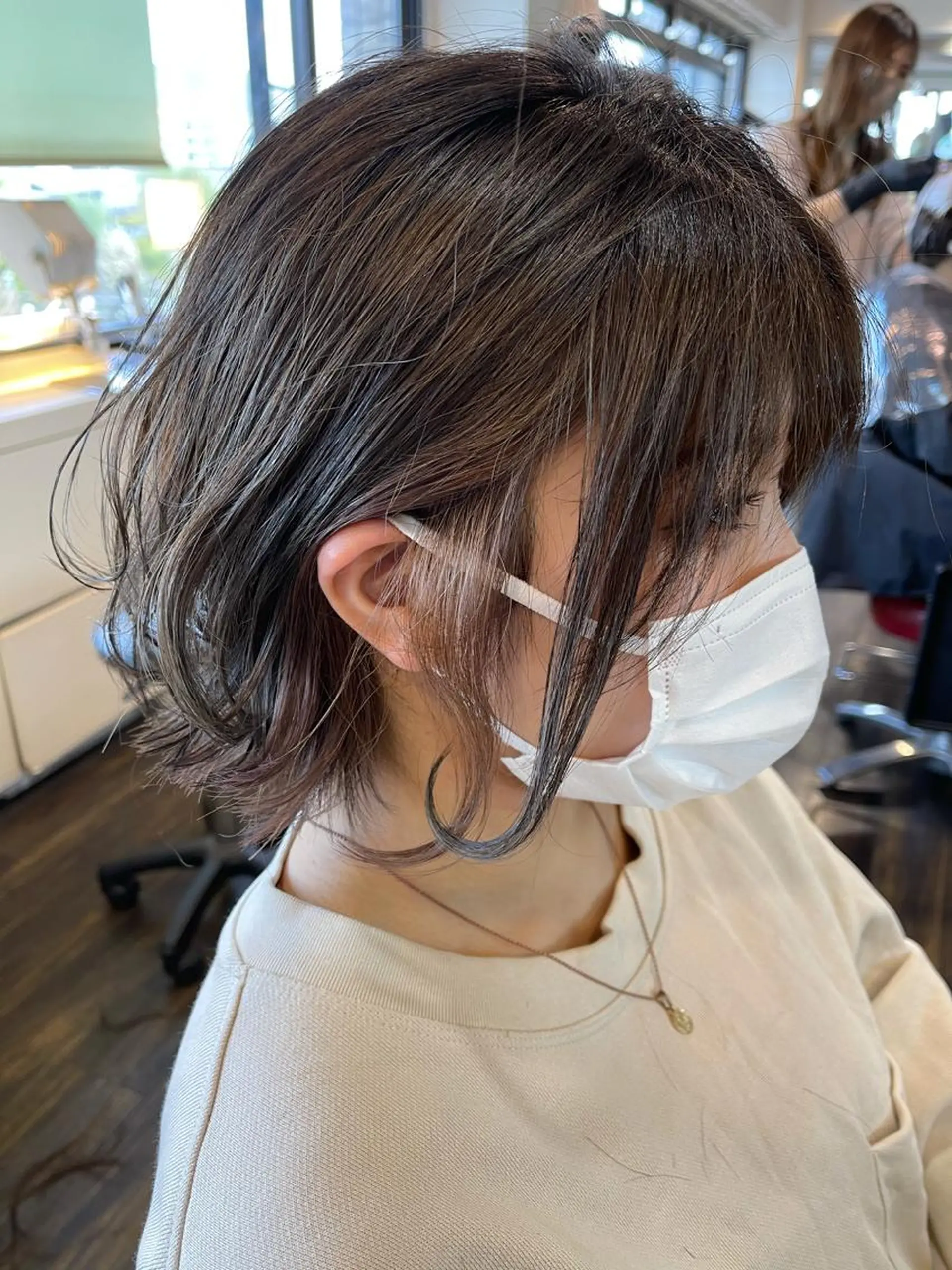 ミディアム カラー ベージュカラー グレージュ インナーカラー カット ヘアカラー メンズスタイル /メンズパーマ/須藤のヘアスタイル