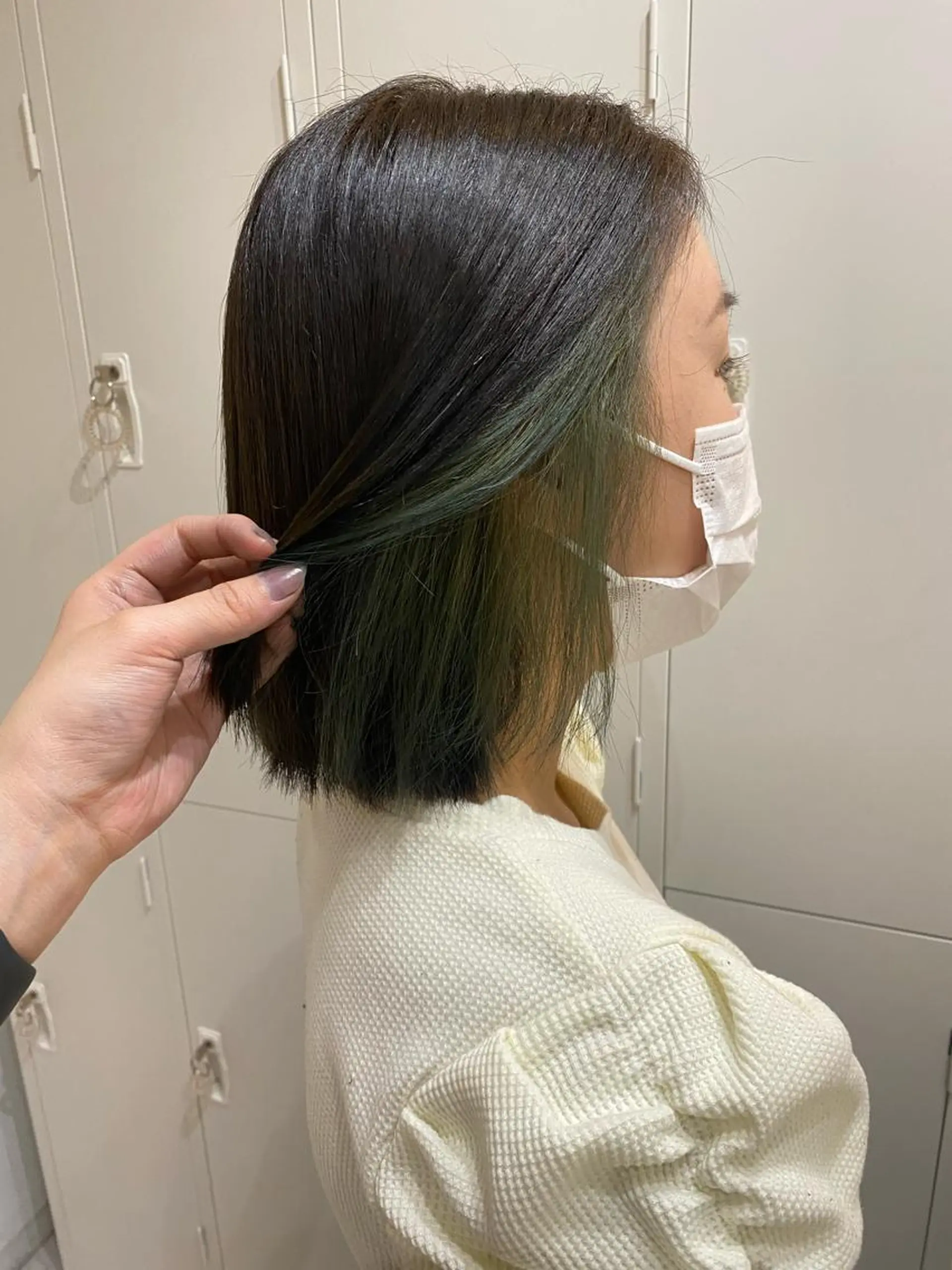 ショート カラー イヤリングカラー 🎀暖色カラー🎀 おかだみほのヘアスタイル