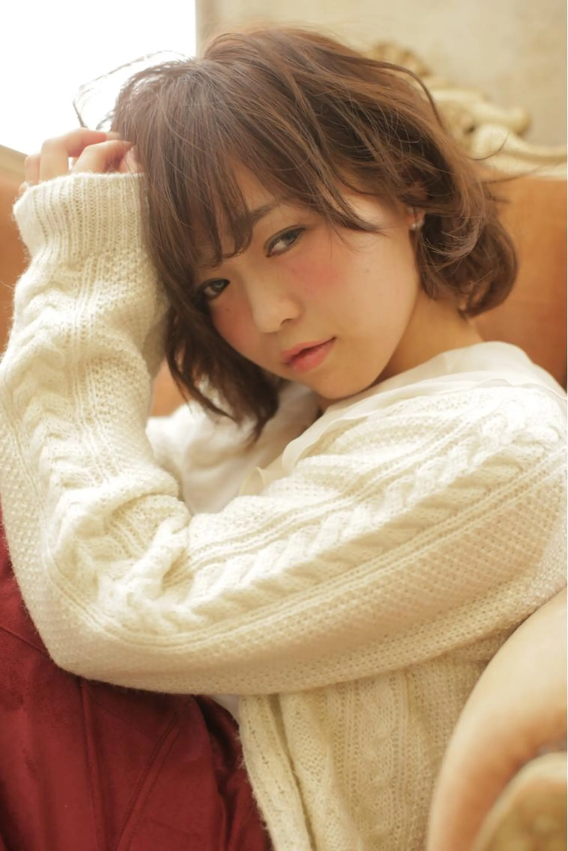 ショート ミディアム カラー パーマ 髪質改善 カラー専門店のヘアスタイル