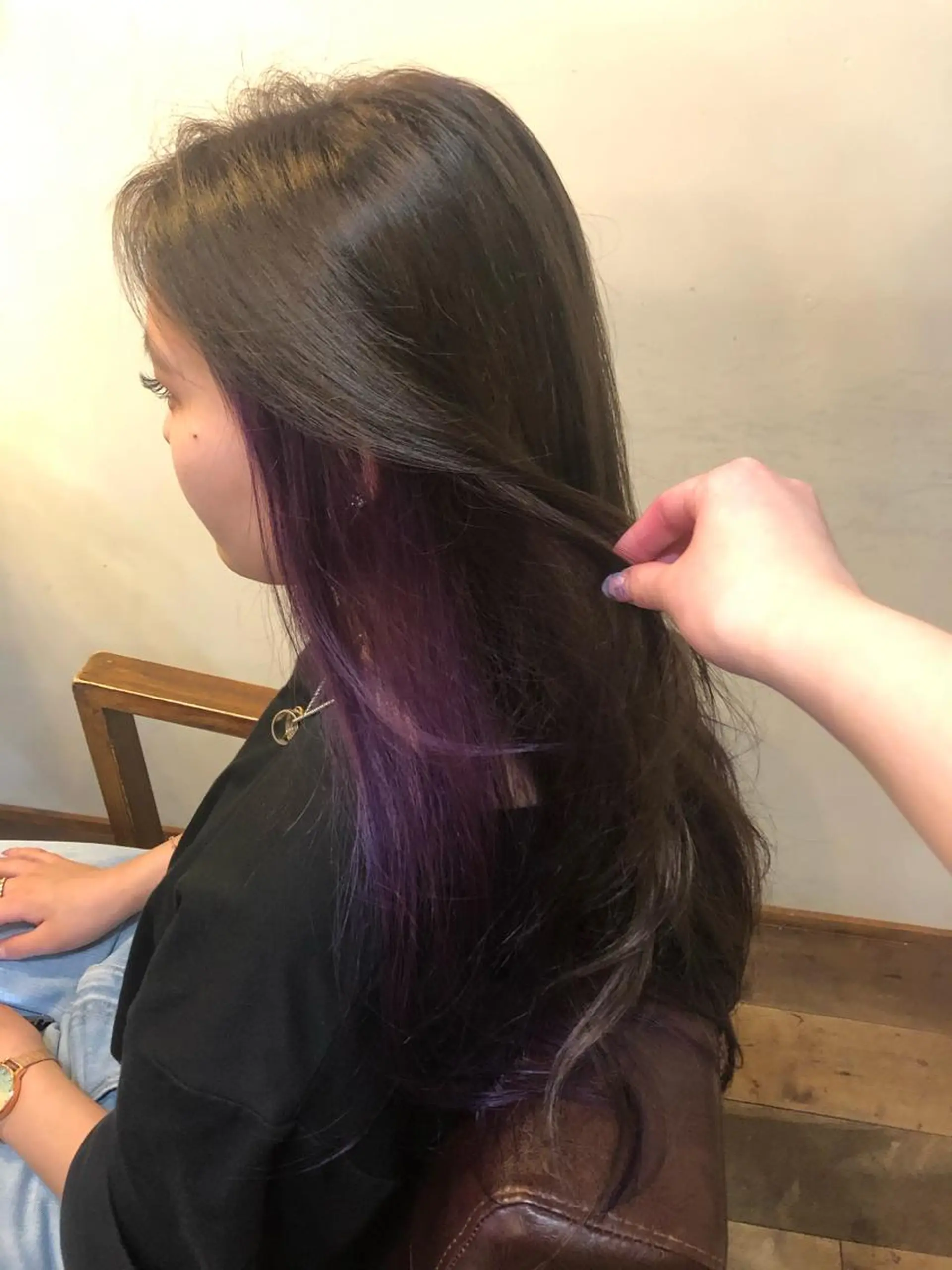 ロング カラー インナーカラー アイビーライン武蔵小杉所属・💟アイリスト 💟のマツエク・マツパデザイン