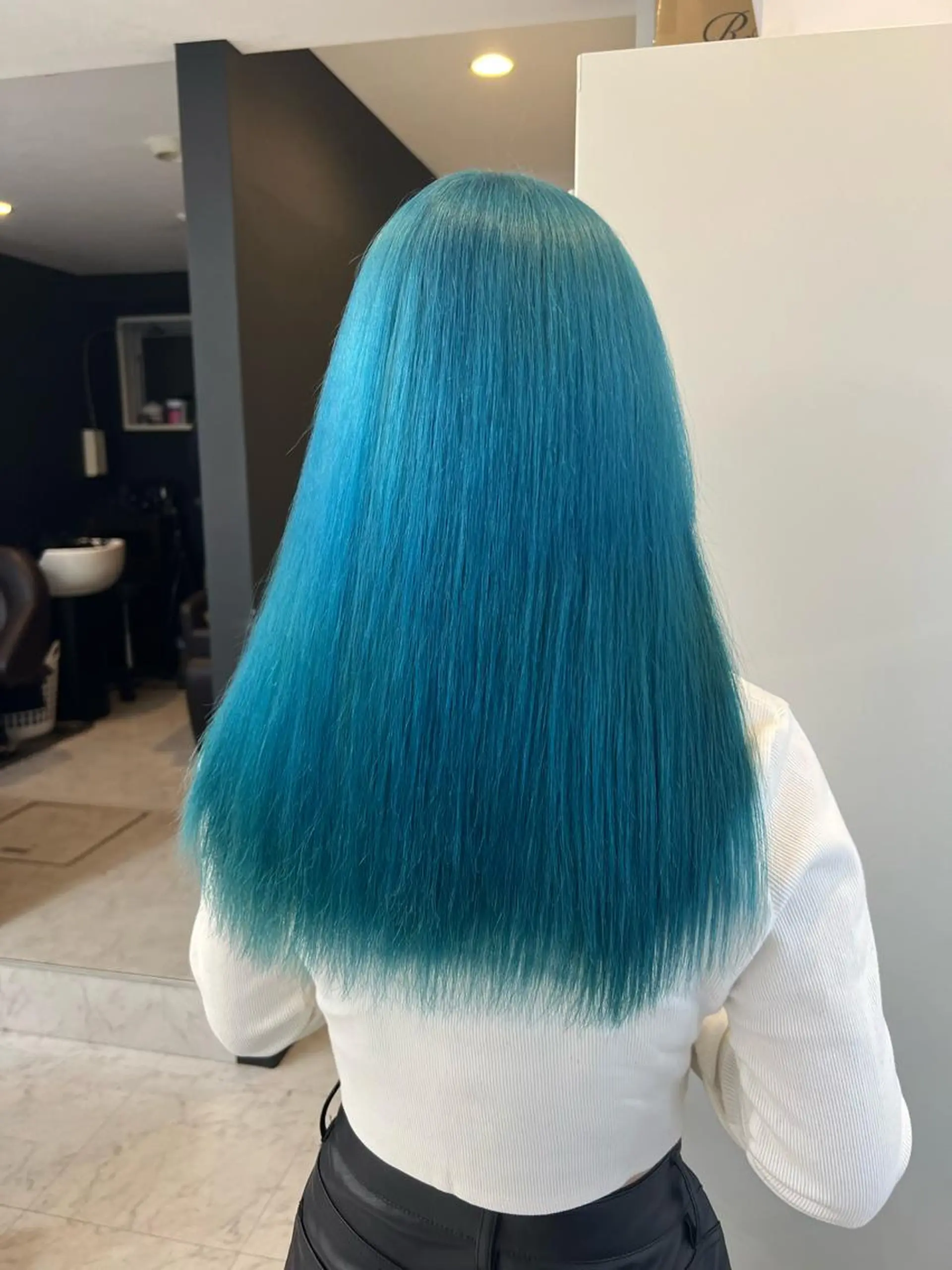 ロング ヘアカラー トリートメント 🦋韓国ヘア 坂本 菜摘🦋のヘアスタイル