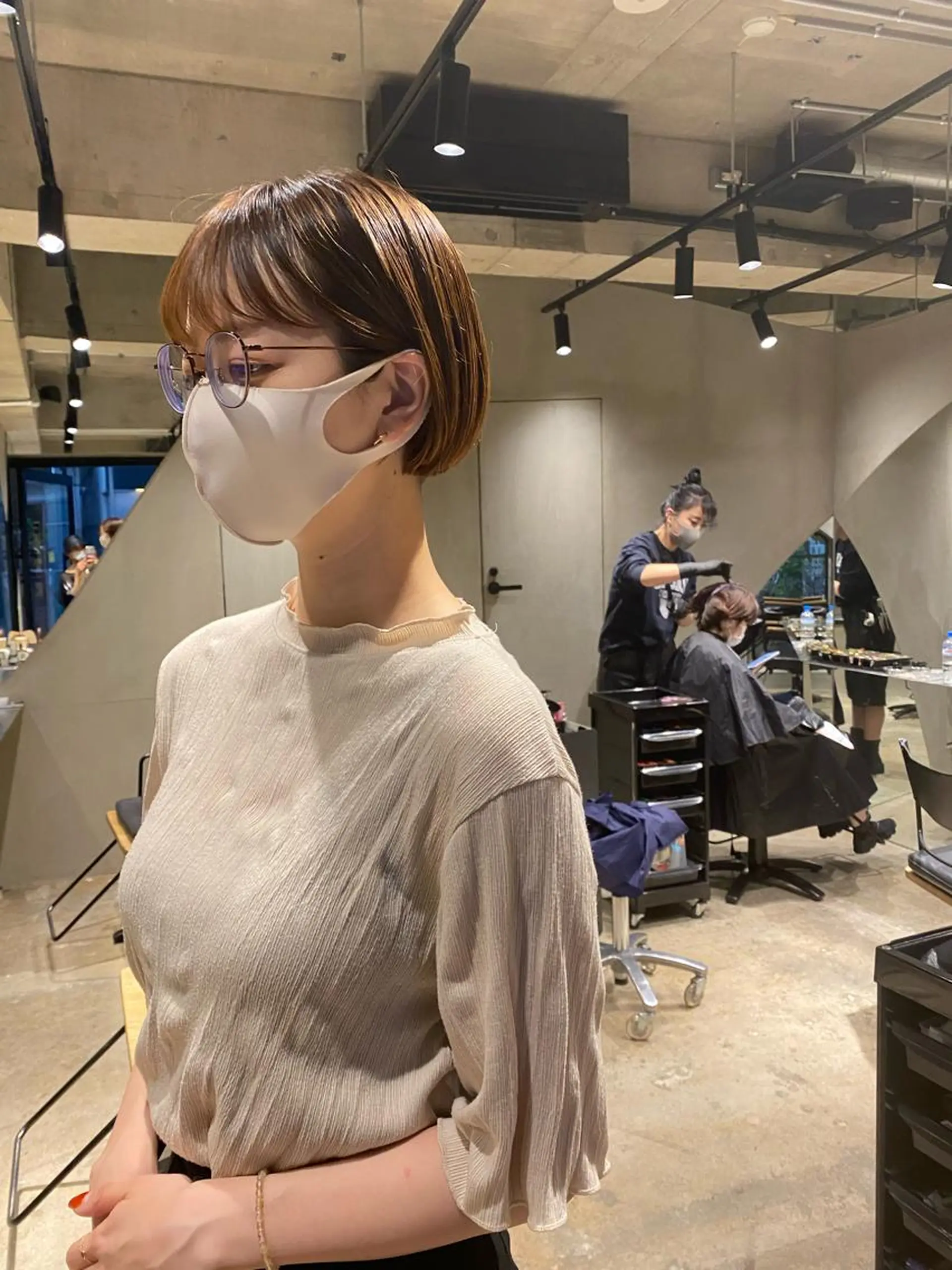 ショート カラー ボブ hemm,hemm.所属・ショート・ボブ MIKUのヘアスタイル